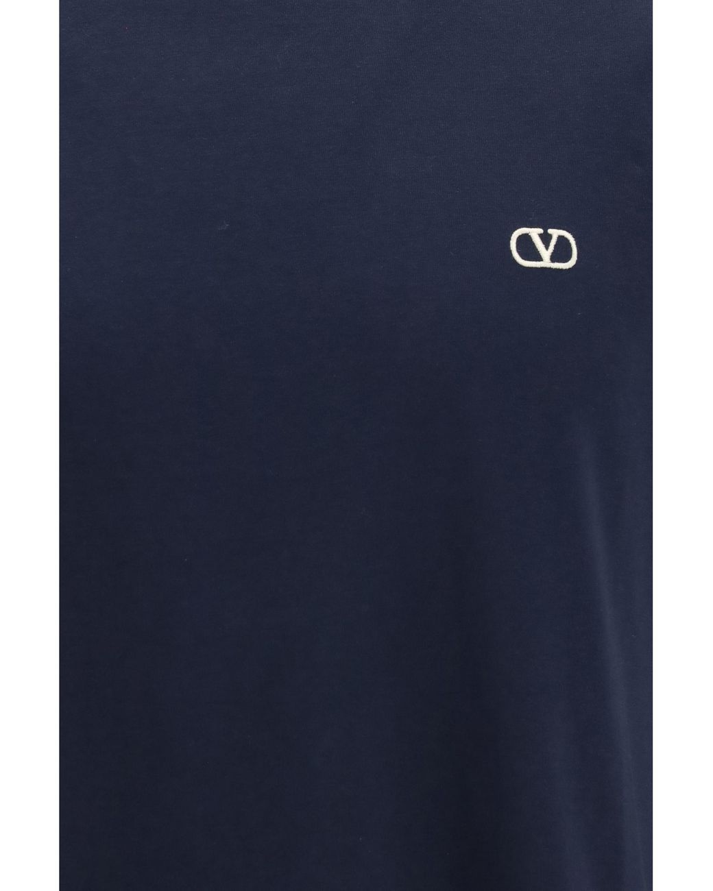 Valentino Blue Cotton Vlogo T-Shirt T-Shirts for men