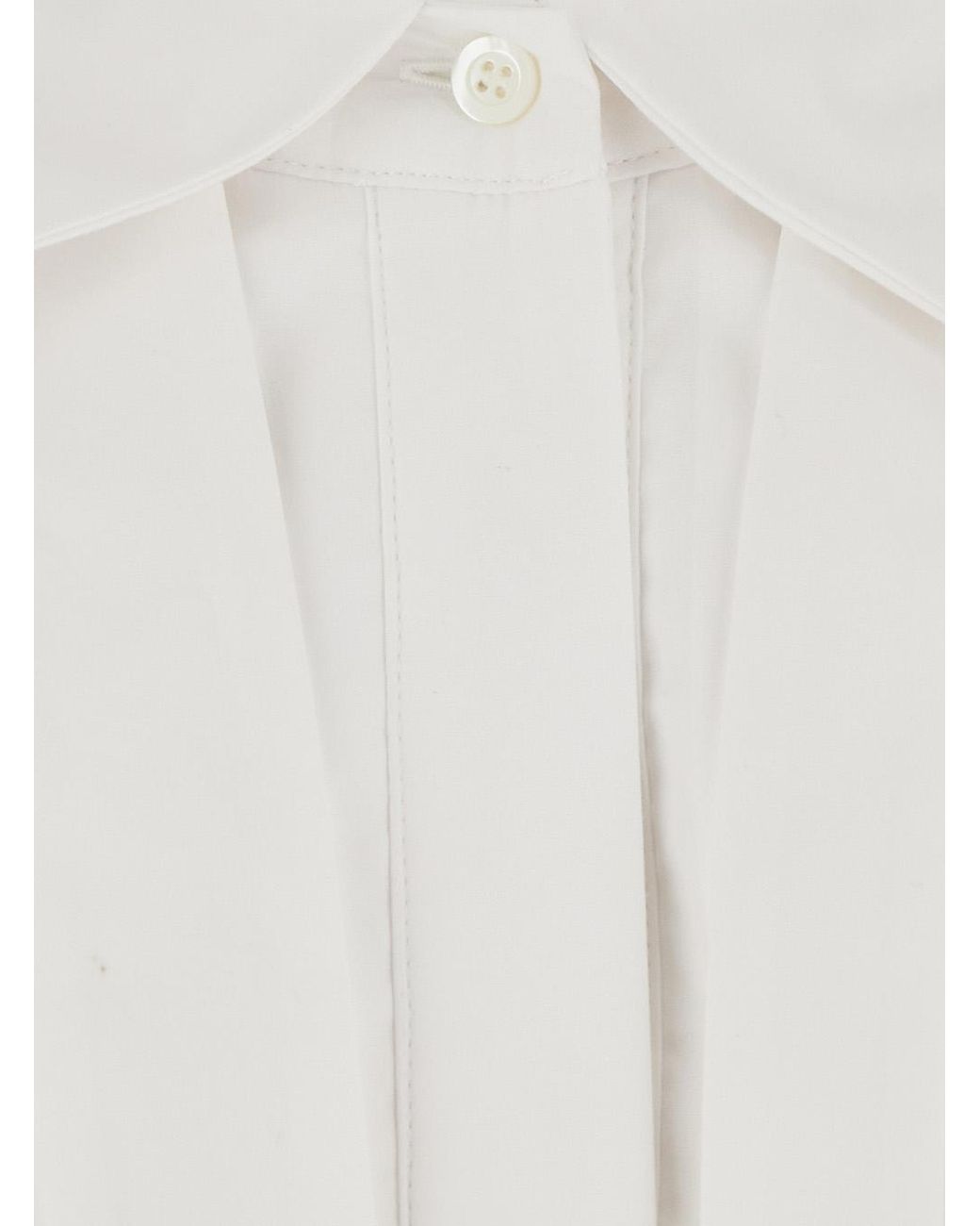 Semicouture White Shirt Gracie Cotton Blouses