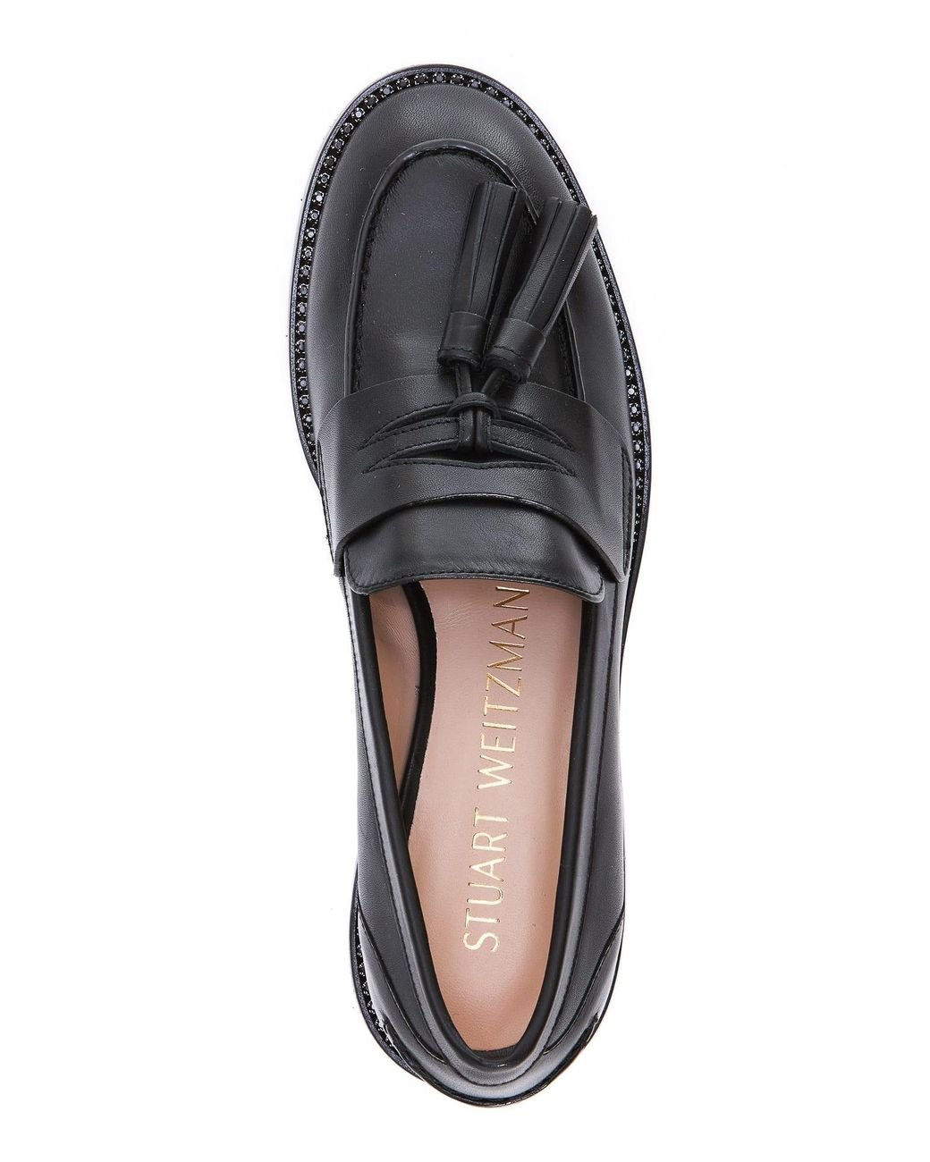 Stuart Weitzman Sutton Loafers in Black Lyst UK