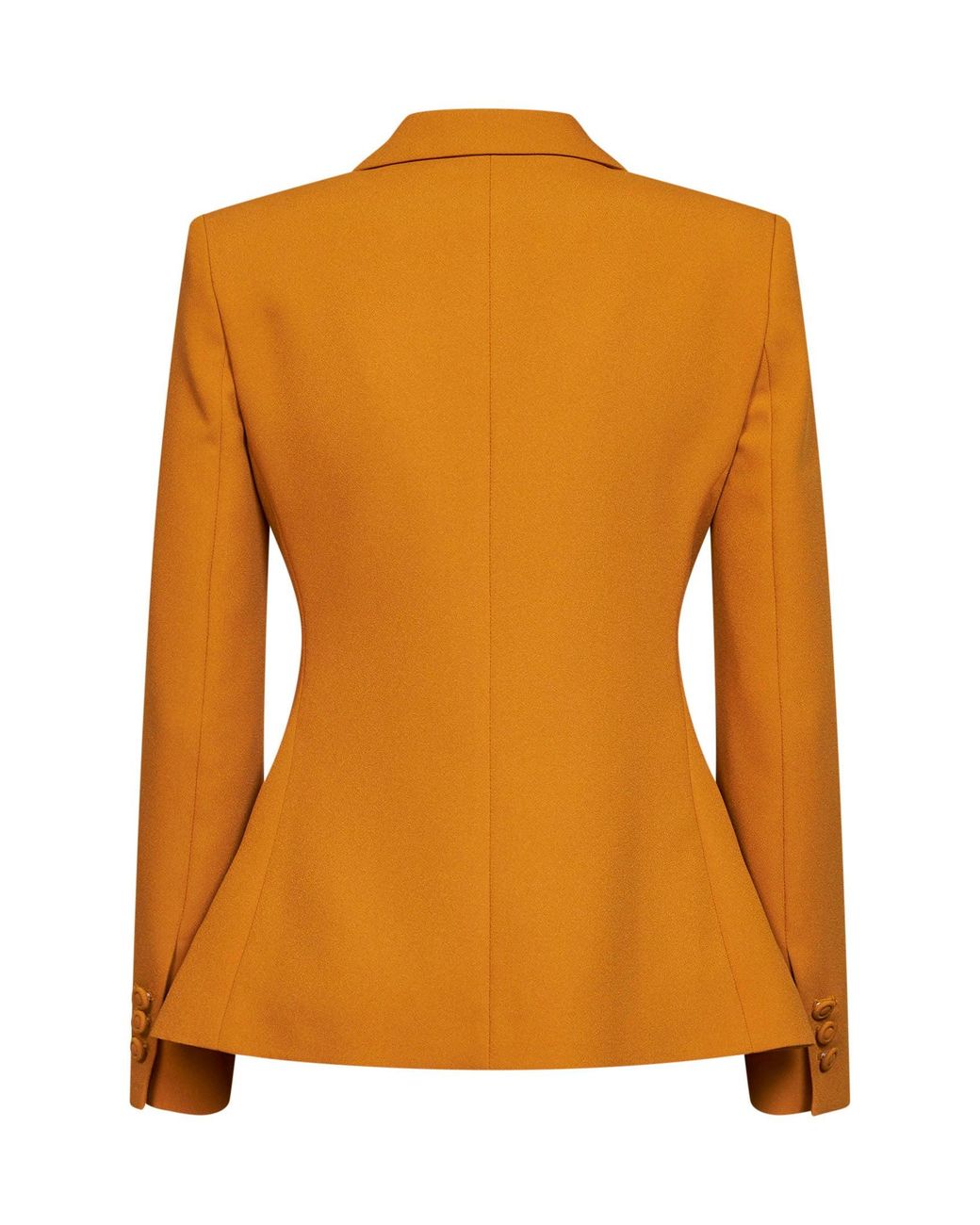 Blanca Vita Orange Crêpe Jacket Gregis Ochre Polyester
