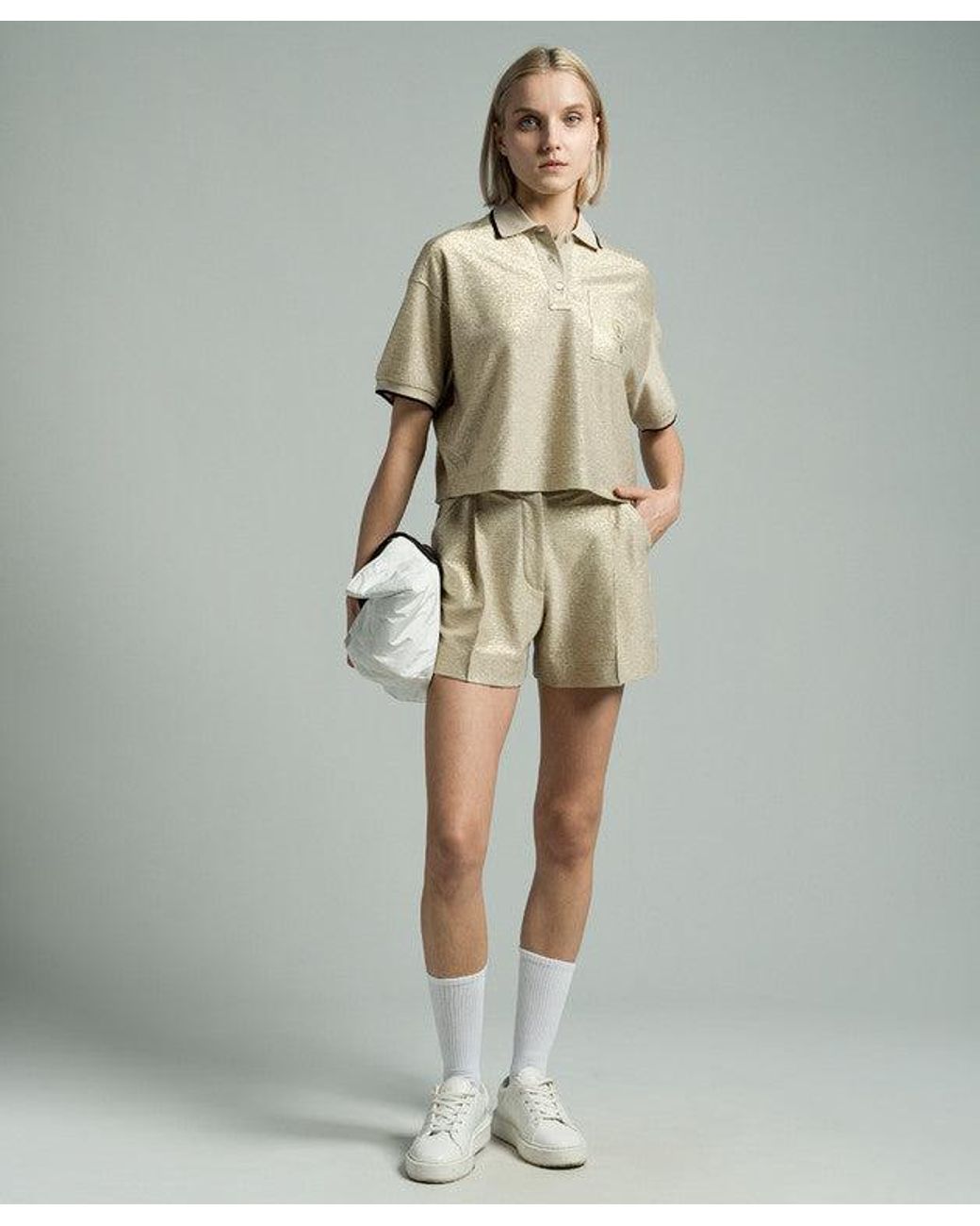 Brunello Cucinelli Natural Light Linen Shorts