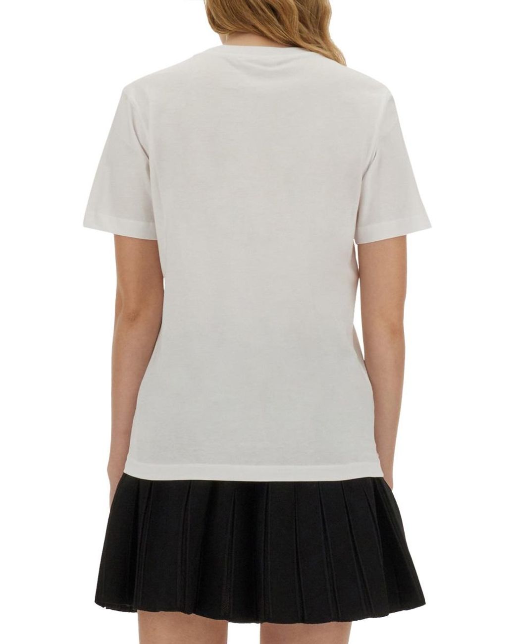 Marni White Marni Logo Cotton Knit T-Shirt
