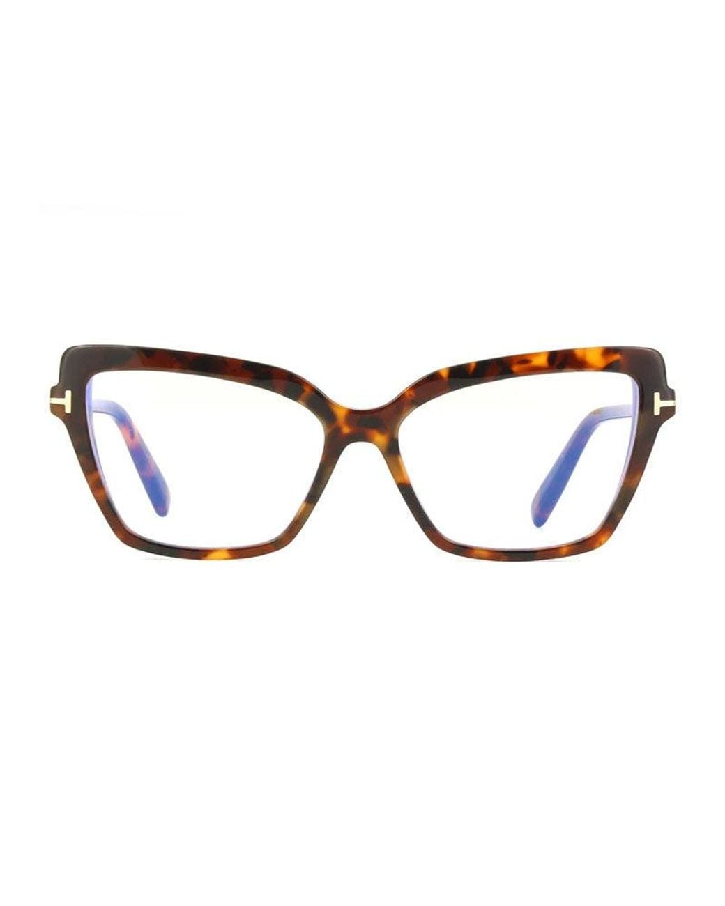 Tom Ford Brown Inspired Mini Sunglasses With Clear/-Light Blocking Lenses