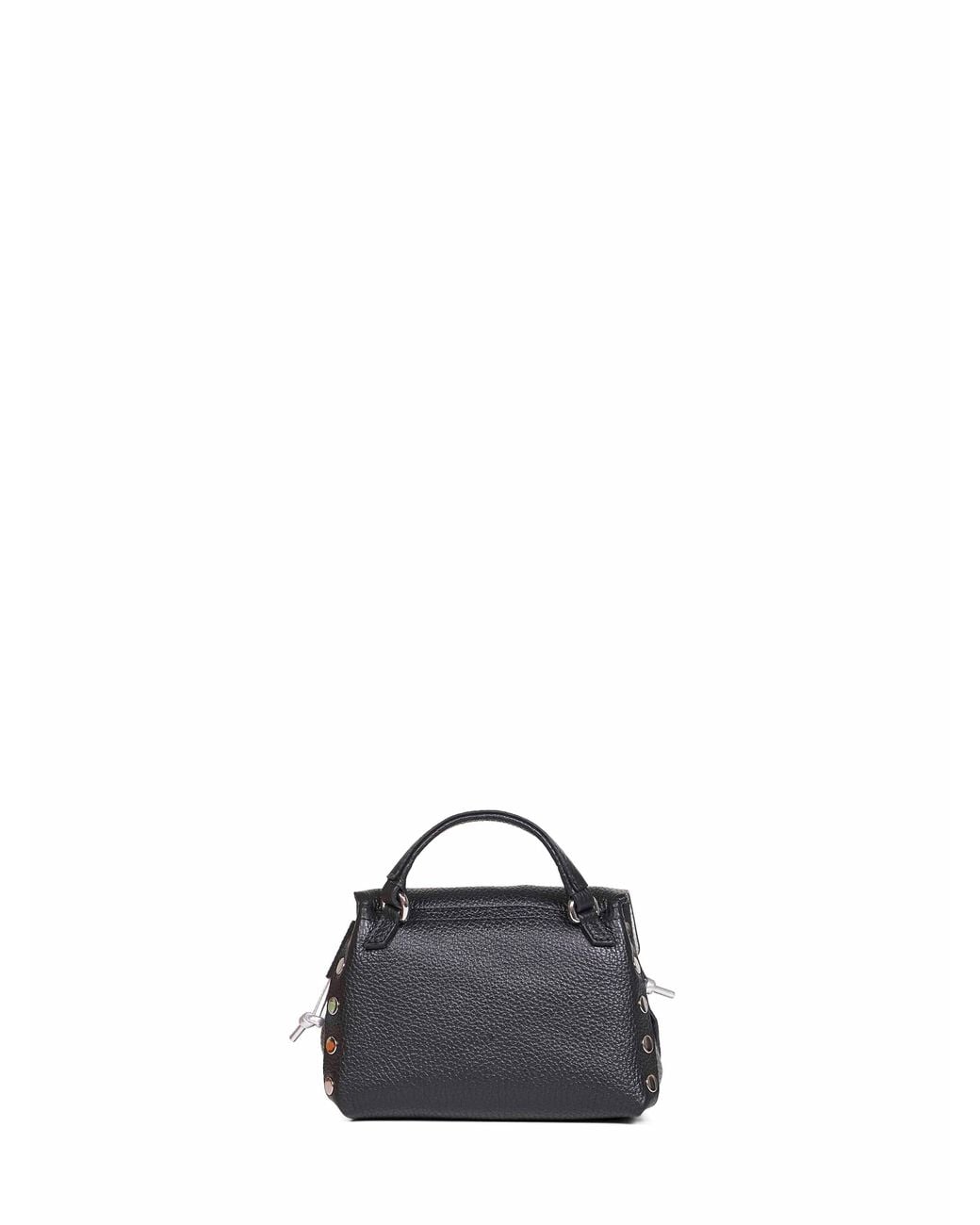 Zanellato Black Handbag Postina Super Baby Leather
