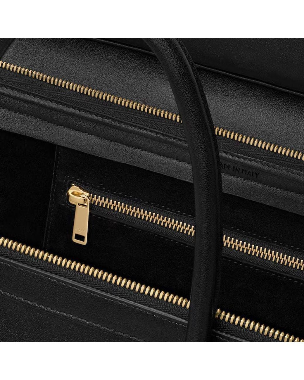 Céline Black Celine Structured Leather Trapezoid Top Handle Bag