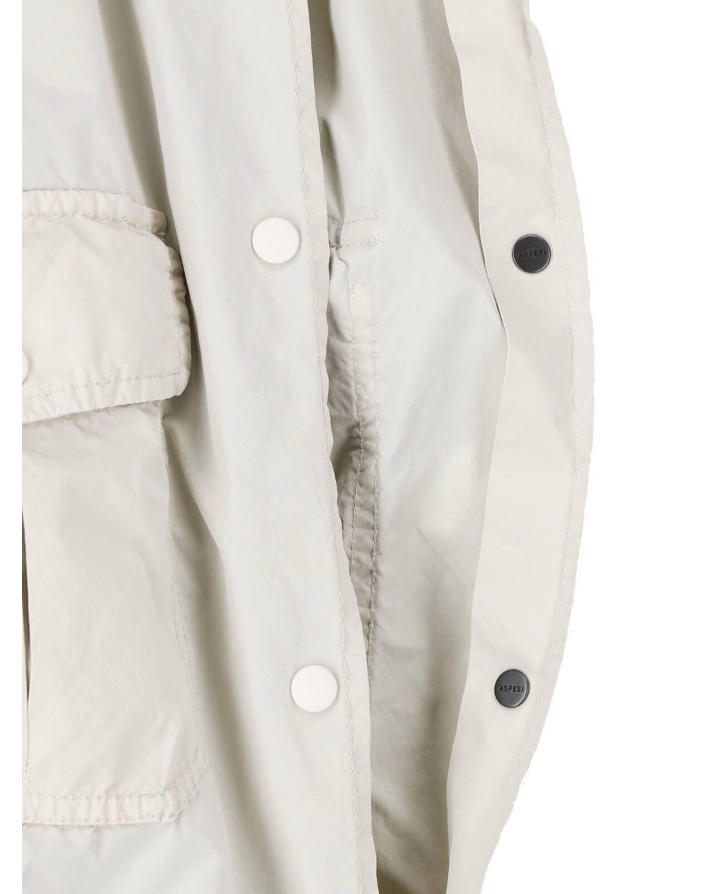 Aspesi White Button Jacket
