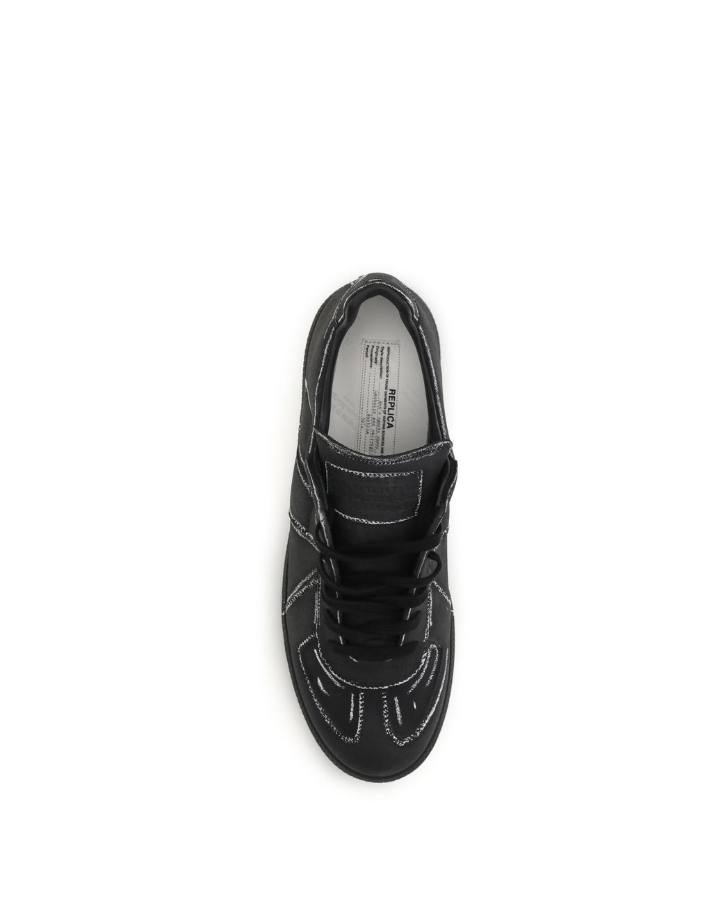 Maison Margiela Black Replica Sneakers for men