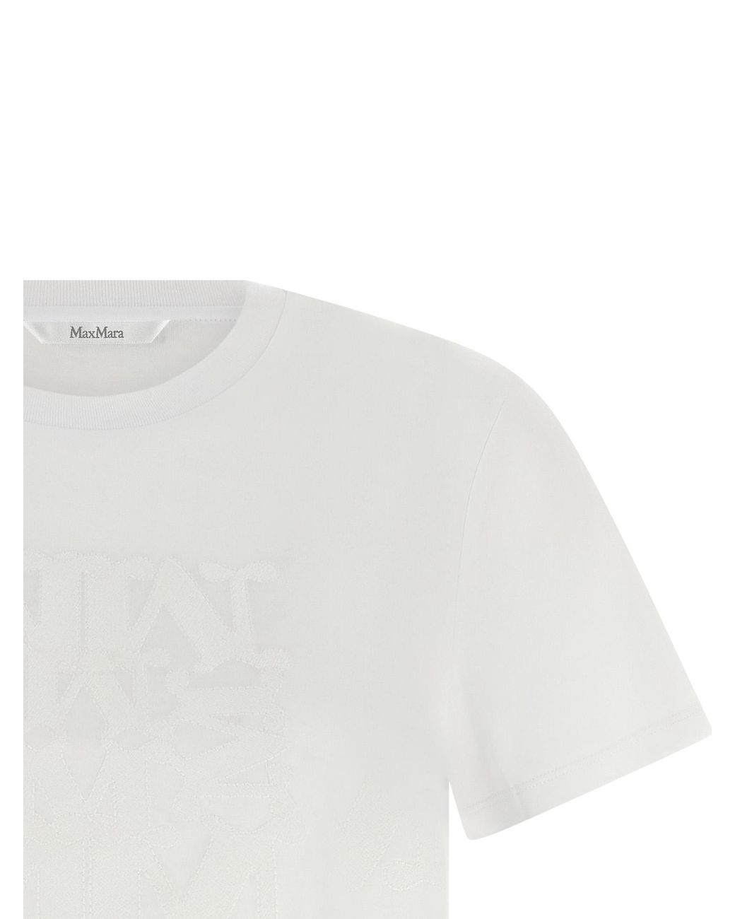 Max Mara White Cotton T-Shirt