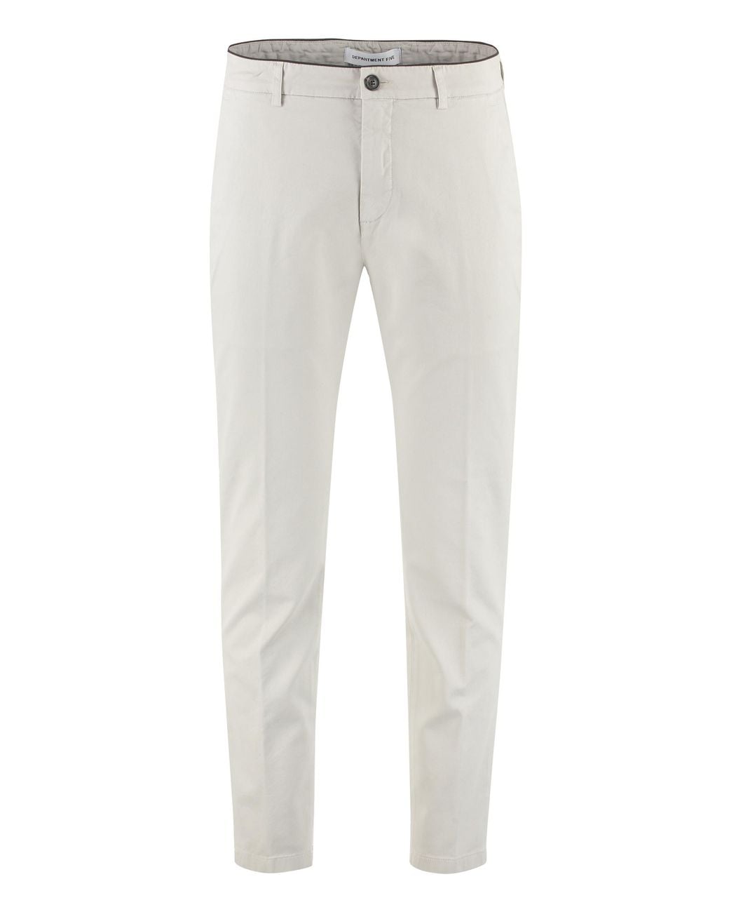 Department 5 Gray Prince Cotton Chino Trousers for men