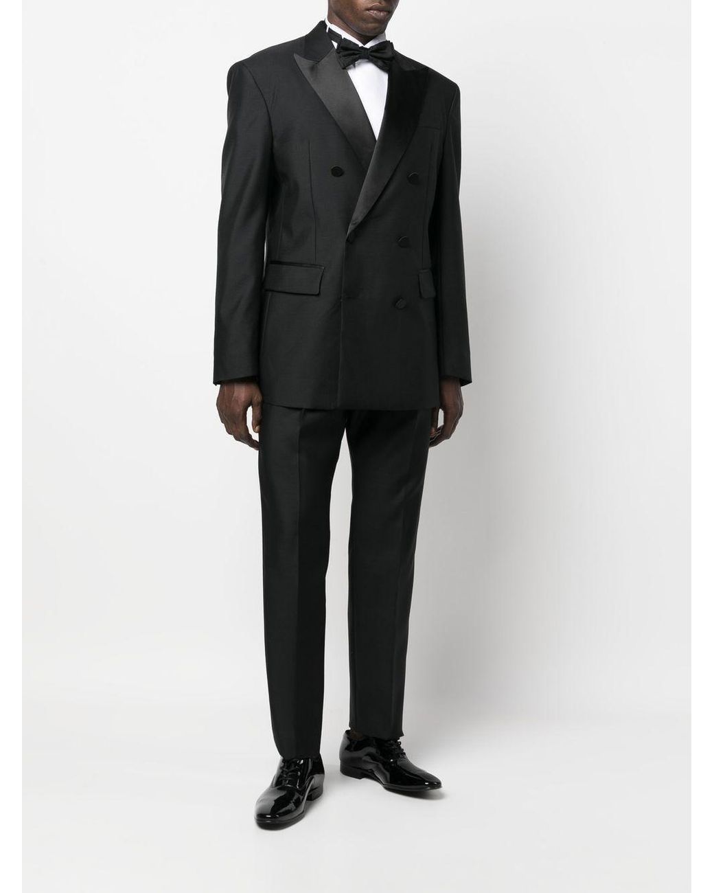 DSquared² Black Suit Chicago Virgin Wool Suits for men