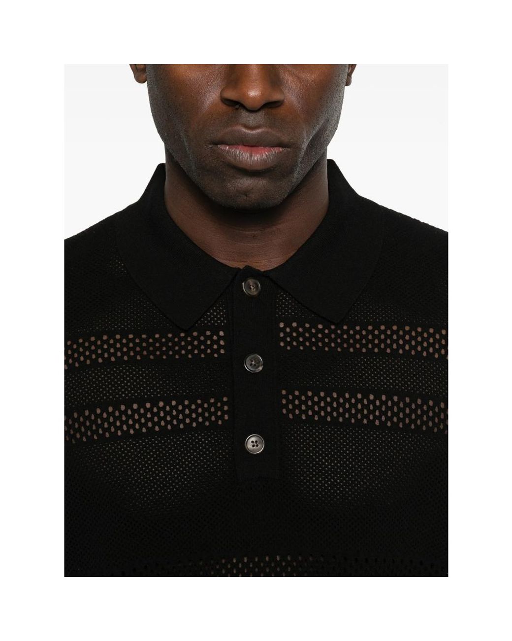 Dries Van Noten Black Polo Shirts for men