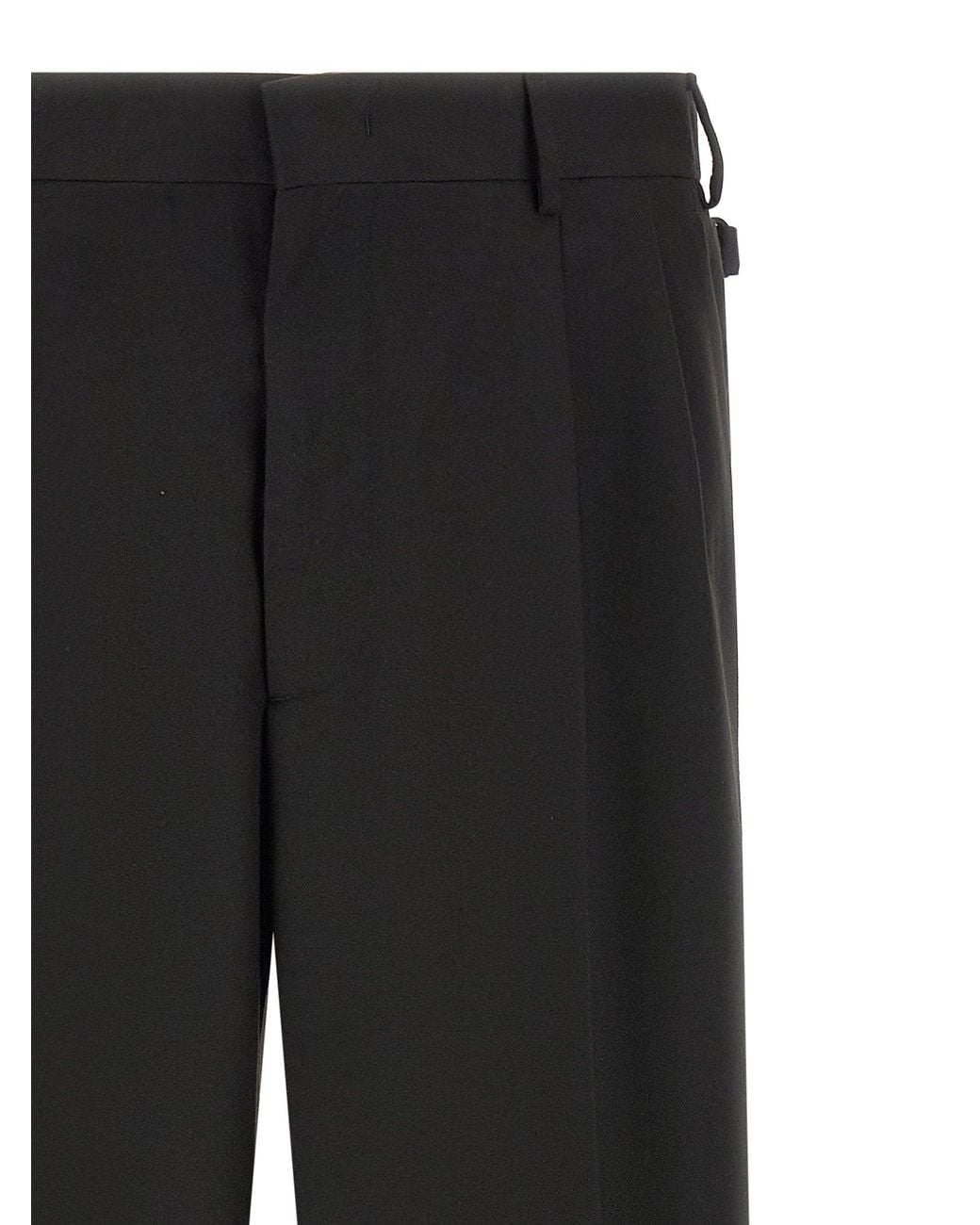 Cellar Door Black Trousers for men
