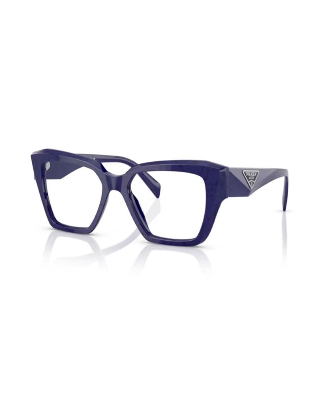 Prada Square Frame Glasses in Blue | Lyst