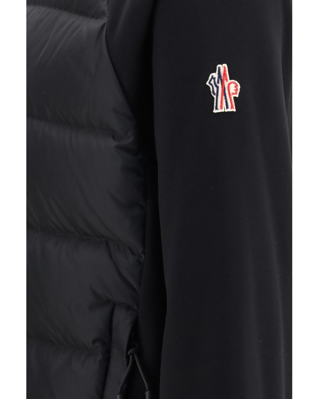 Moncler Blue Polartec Insulated Zip-Up Sweatshirt Polyester Sweater for men