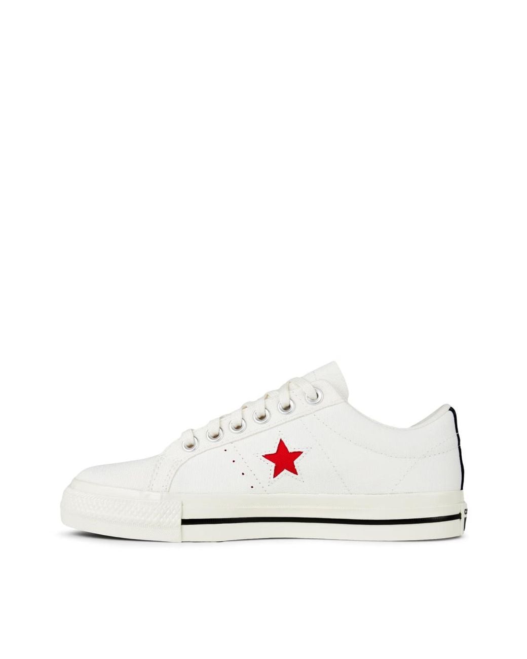 Comme des Garçons White Comme Des Garã§Ons Play X Converse One Star Ox Sneakers Shoes