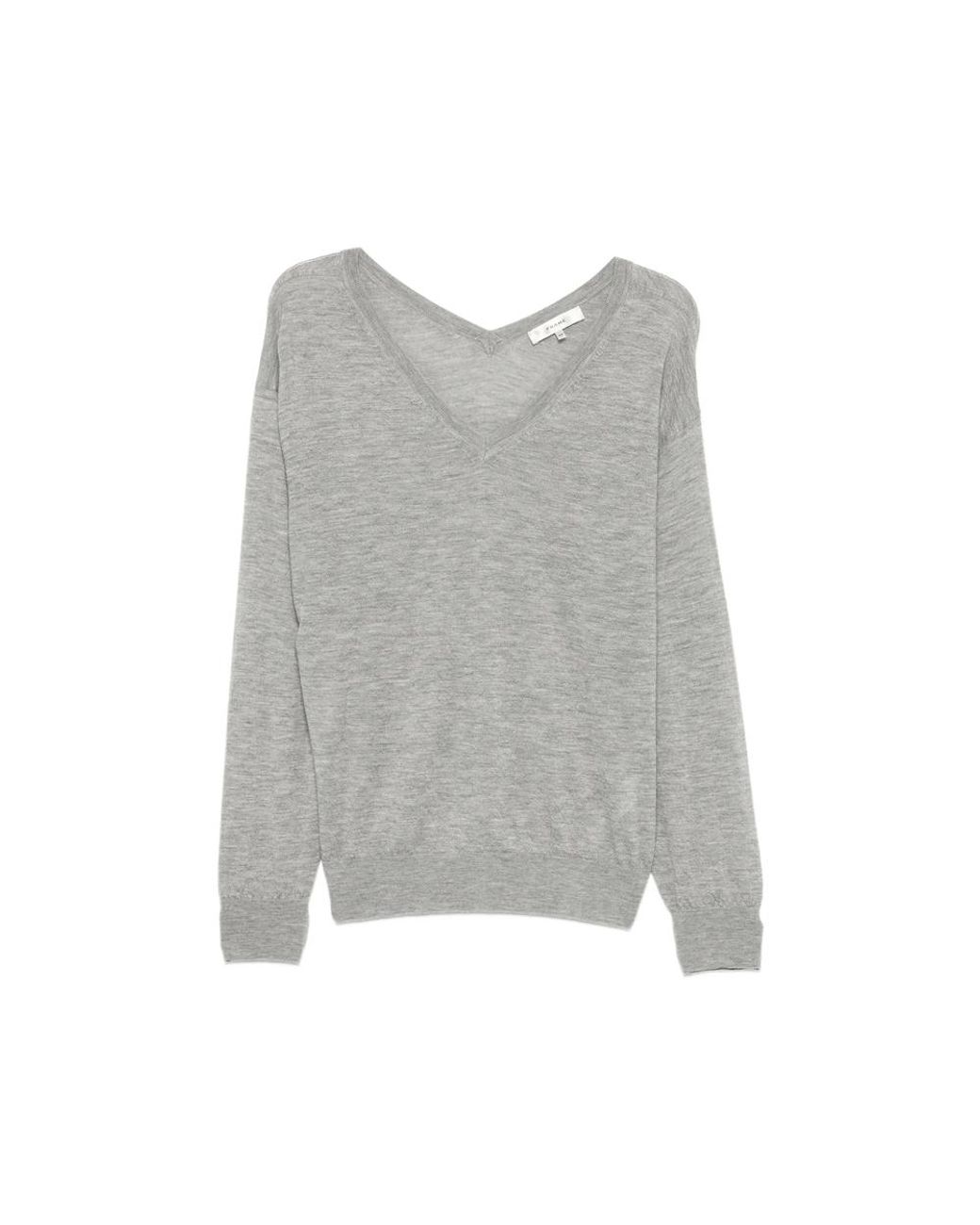 FRAME Gray Sweater Cashmere