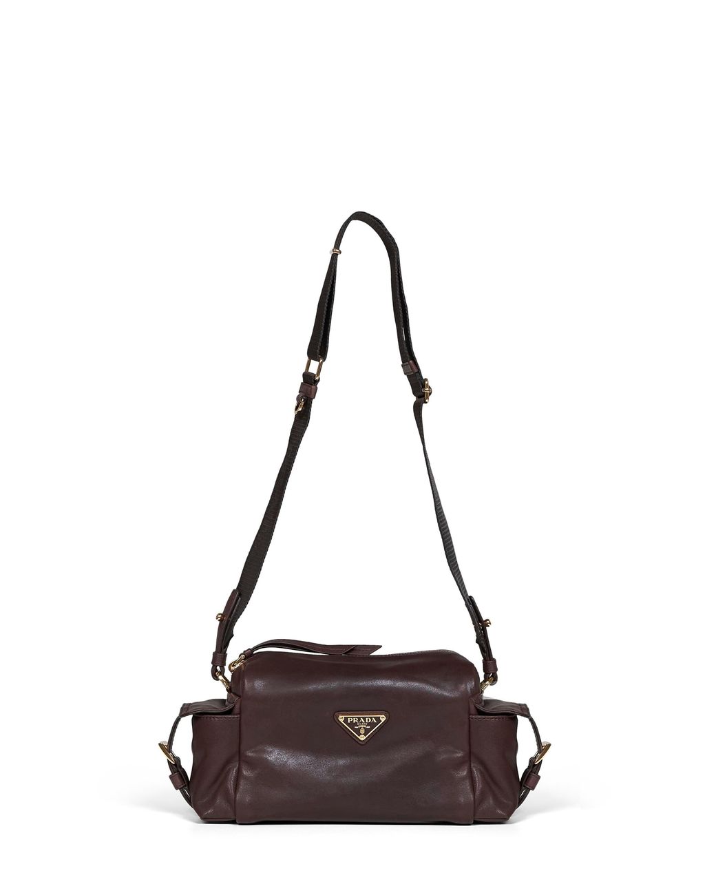 Prada Brown Shoulder Bag Explore Burnt Calf Leather Handbags