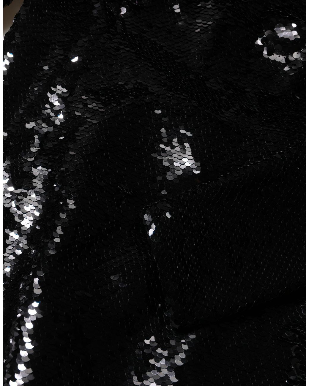 Dolce & Gabbana Black Bodycon Mermaid Sequinned Gown Dress Polyester