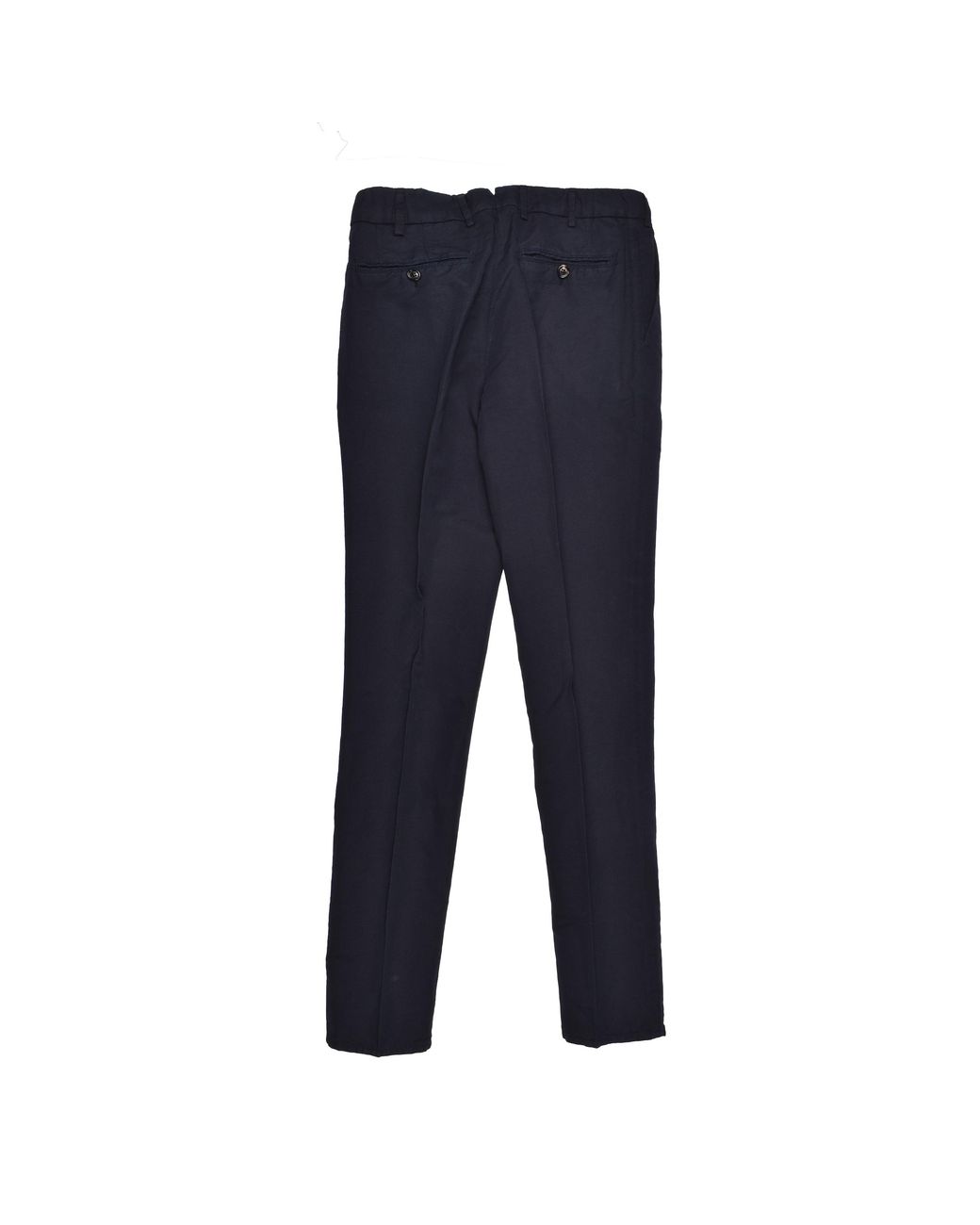 Brunello Cucinelli Blue Tailored Linen Trousers for men