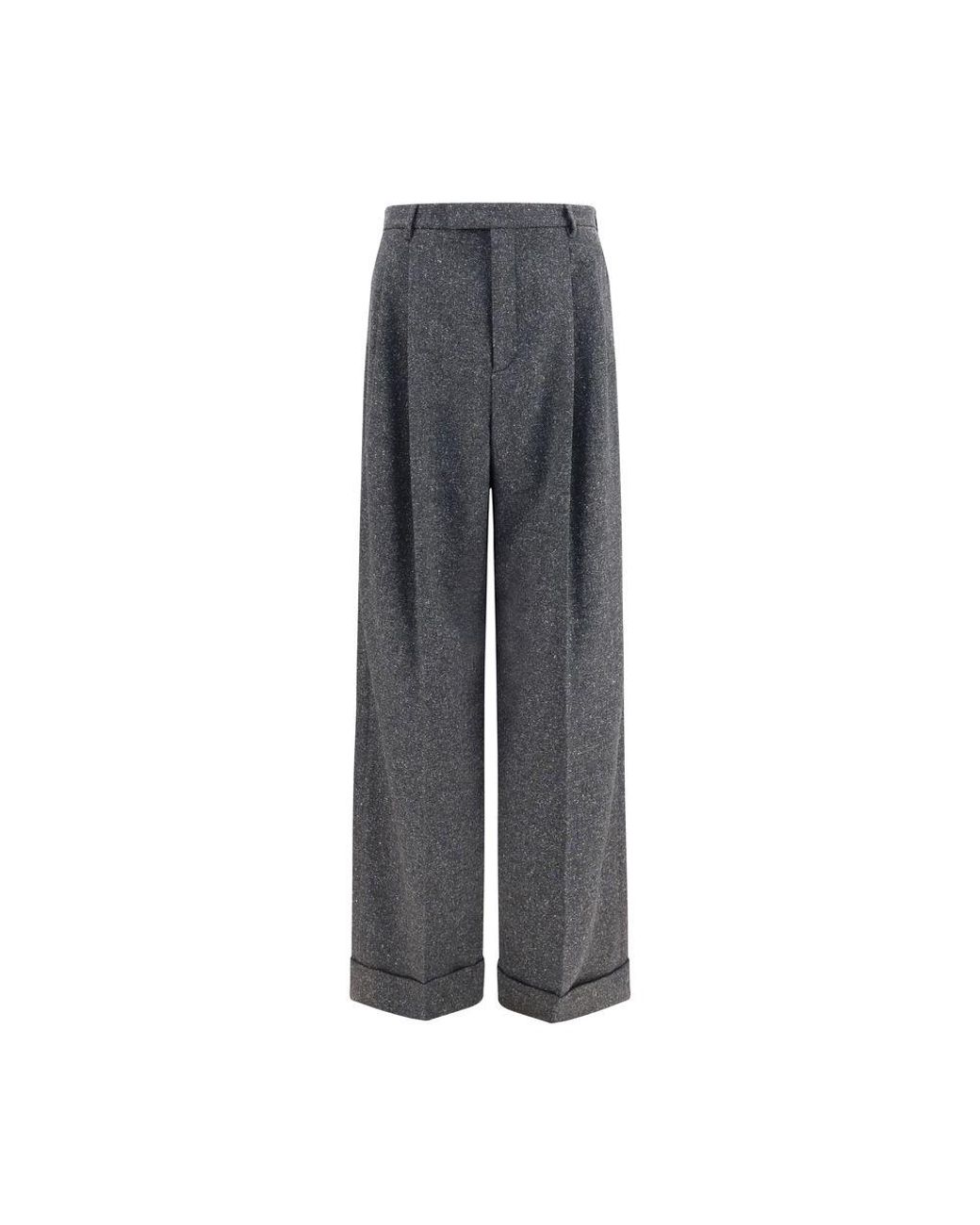 Valentino Garavani Gray Wool Oves Aries Pants for men