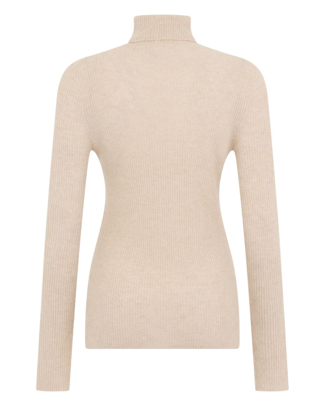 Fabiana Filippi White Turtleneck Sweater Virgin Wool