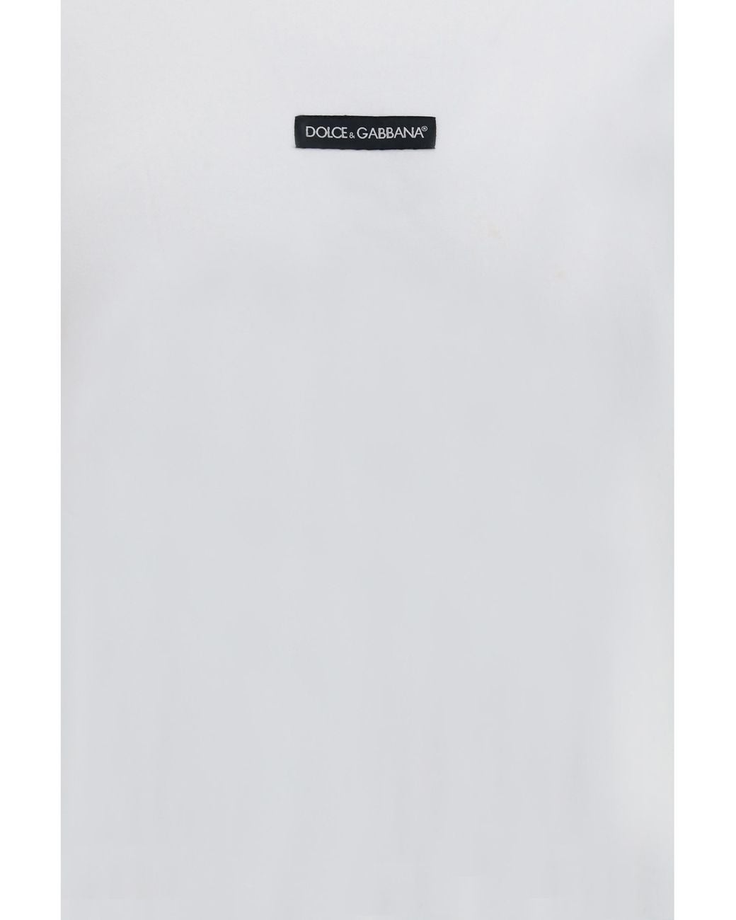 Dolce & Gabbana White Cotton T-Shirt T-Shirts And Polos for men