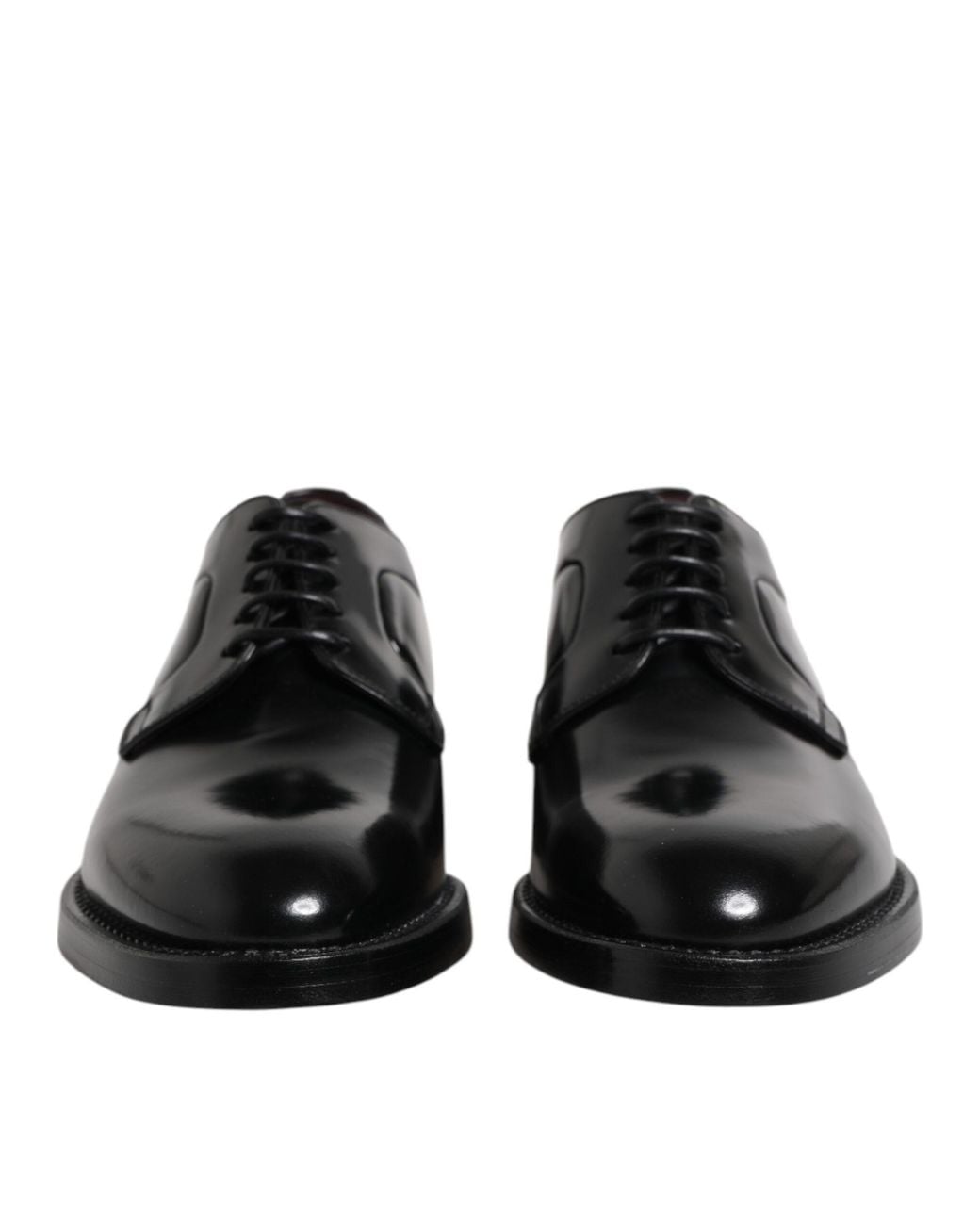 Dolce & Gabbana Black Leather Oxford Formal Shoes for men