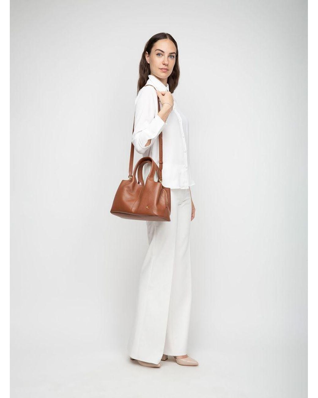 Coccinelle Brown Top Handle Bag Bovine Leather Top-Handle-Bags