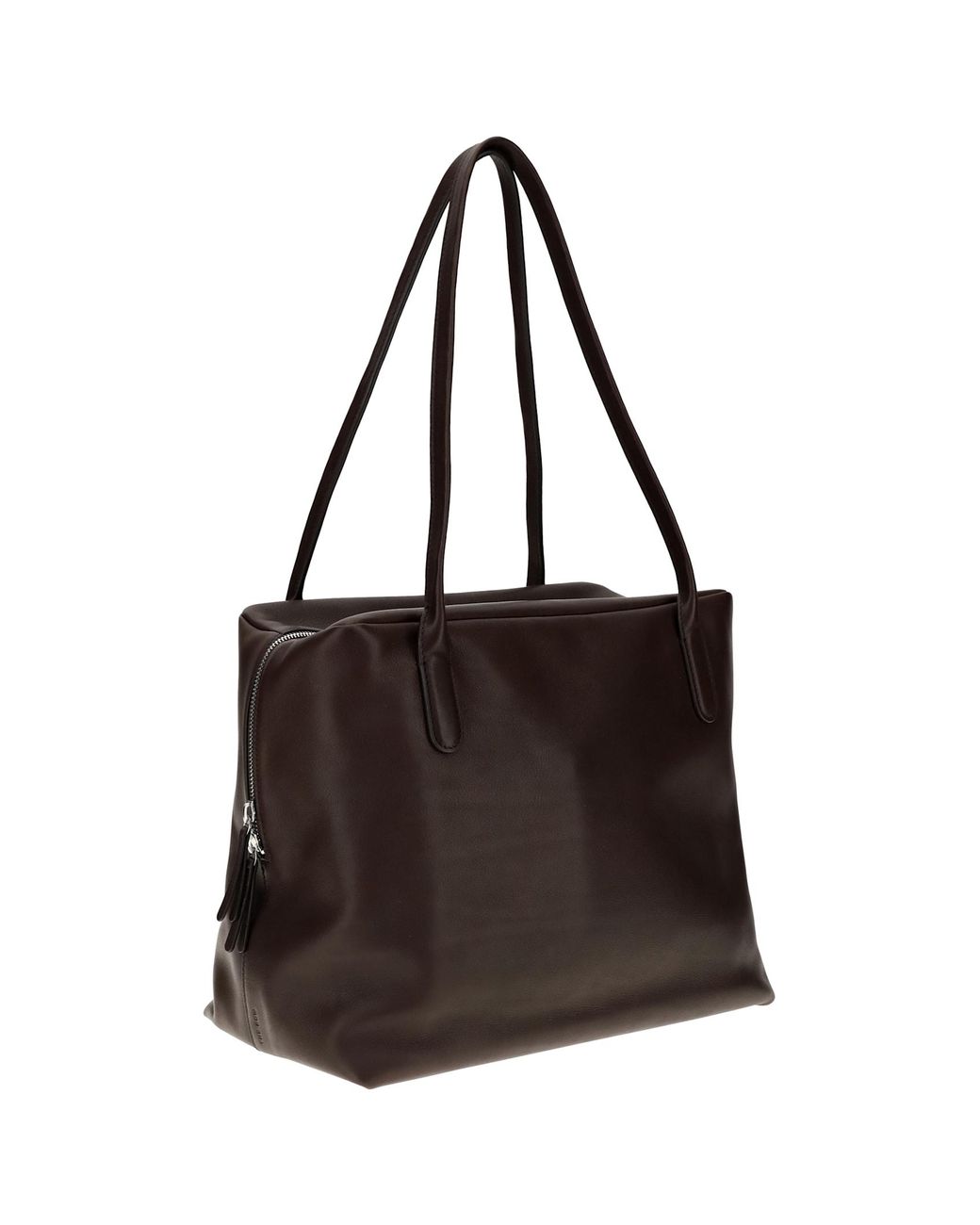 ショルダーバッグ・ポシェット THE ROW DARK BROWN LEATHER HENRI SHOULDER BAG The Row Henri Shoulder Bag in Brown | Lyst