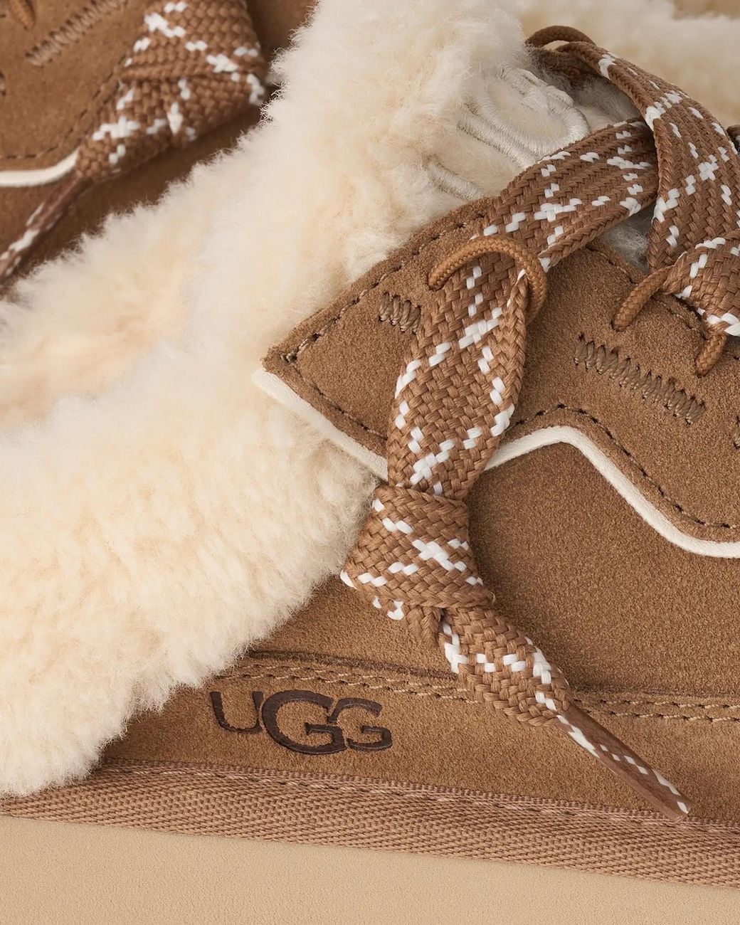 Ugg Brown Lowmel Mule Trainers Leather Sneaker
