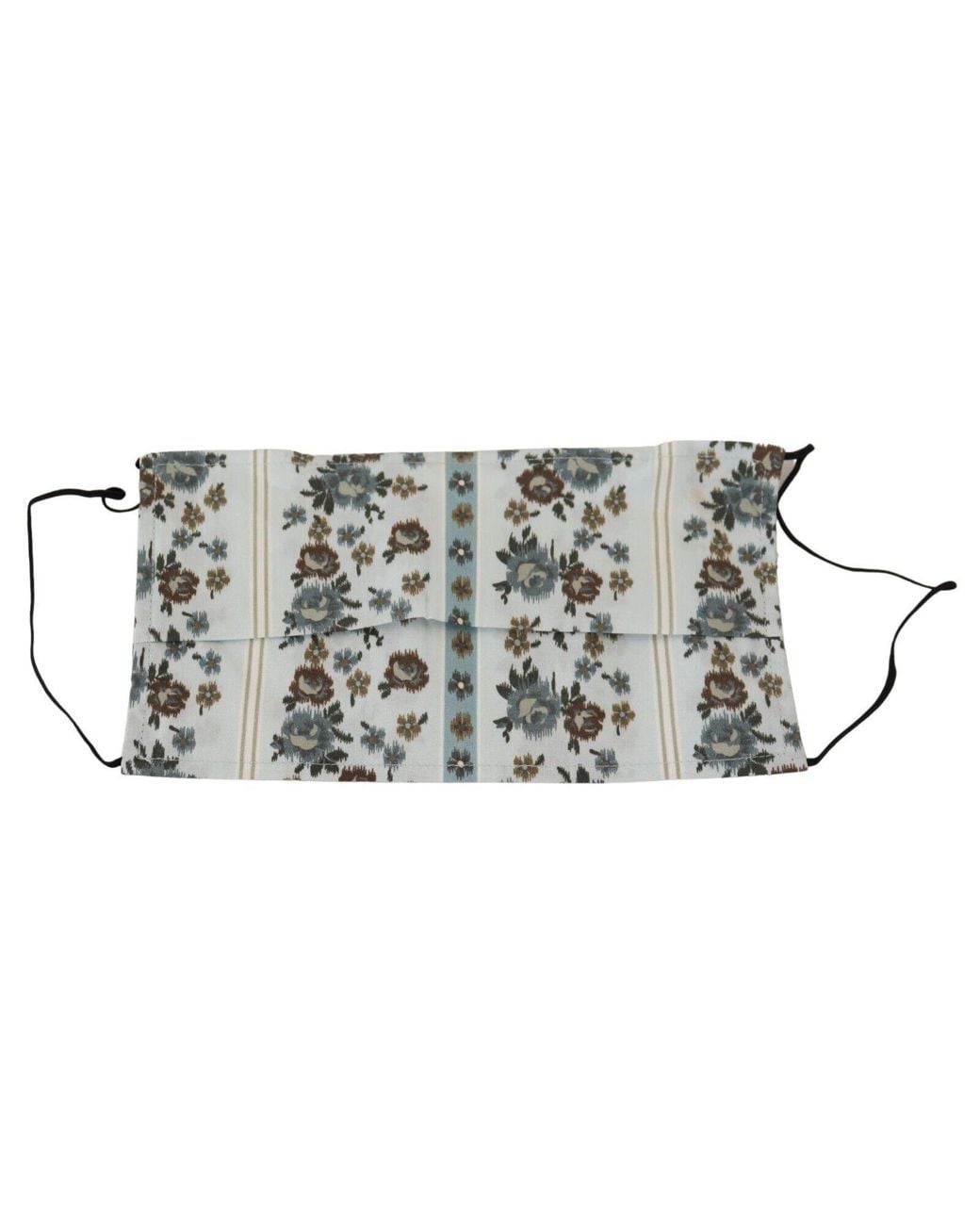 Dolce & Gabbana Black Dolce & Gabbana Floral Cotton Pleated Scarf
