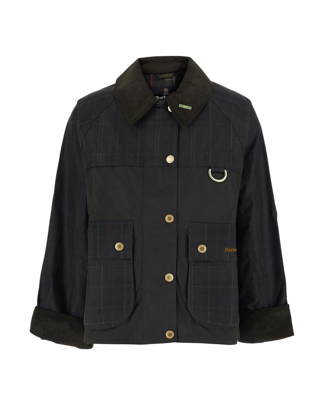 Barbour Black Barbour Waxed Cotton Jacket