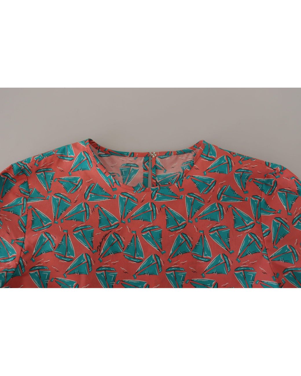 Dolce & Gabbana Black Dolce & Gabbana Sailboat Print Cotton T-Shirt