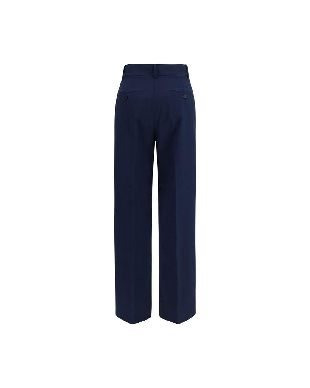 Max Mara Blue Wool Oves Aries Casual Pants