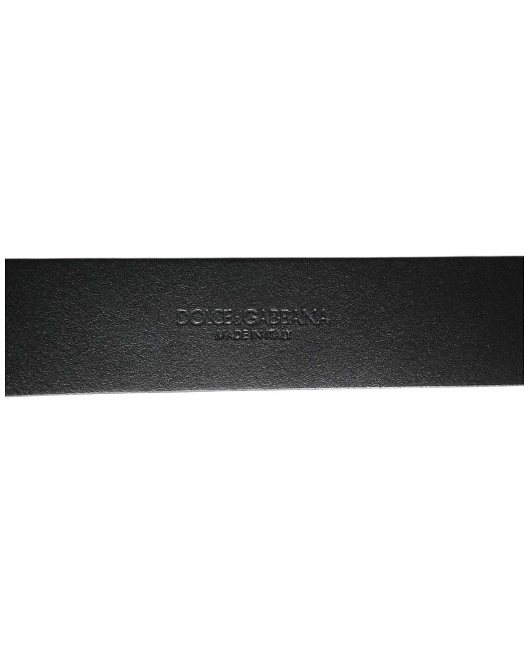 Dolce & Gabbana Black Dolce & Gabbana Pebbled Leather Belt for men