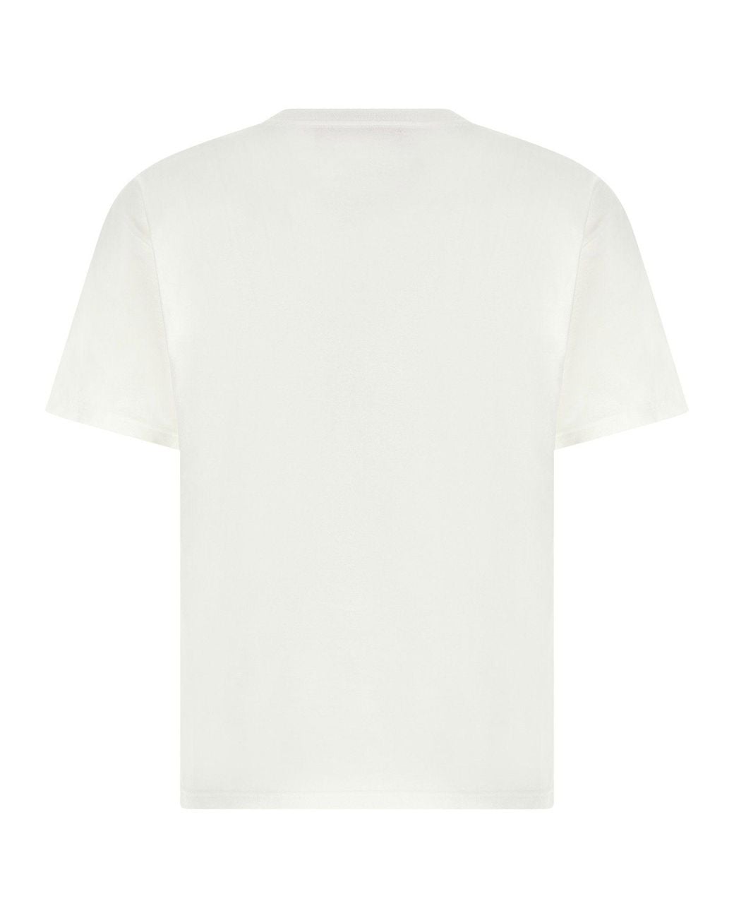 Valentino Garavani White Logo-Print Cotton T-Shirt for men