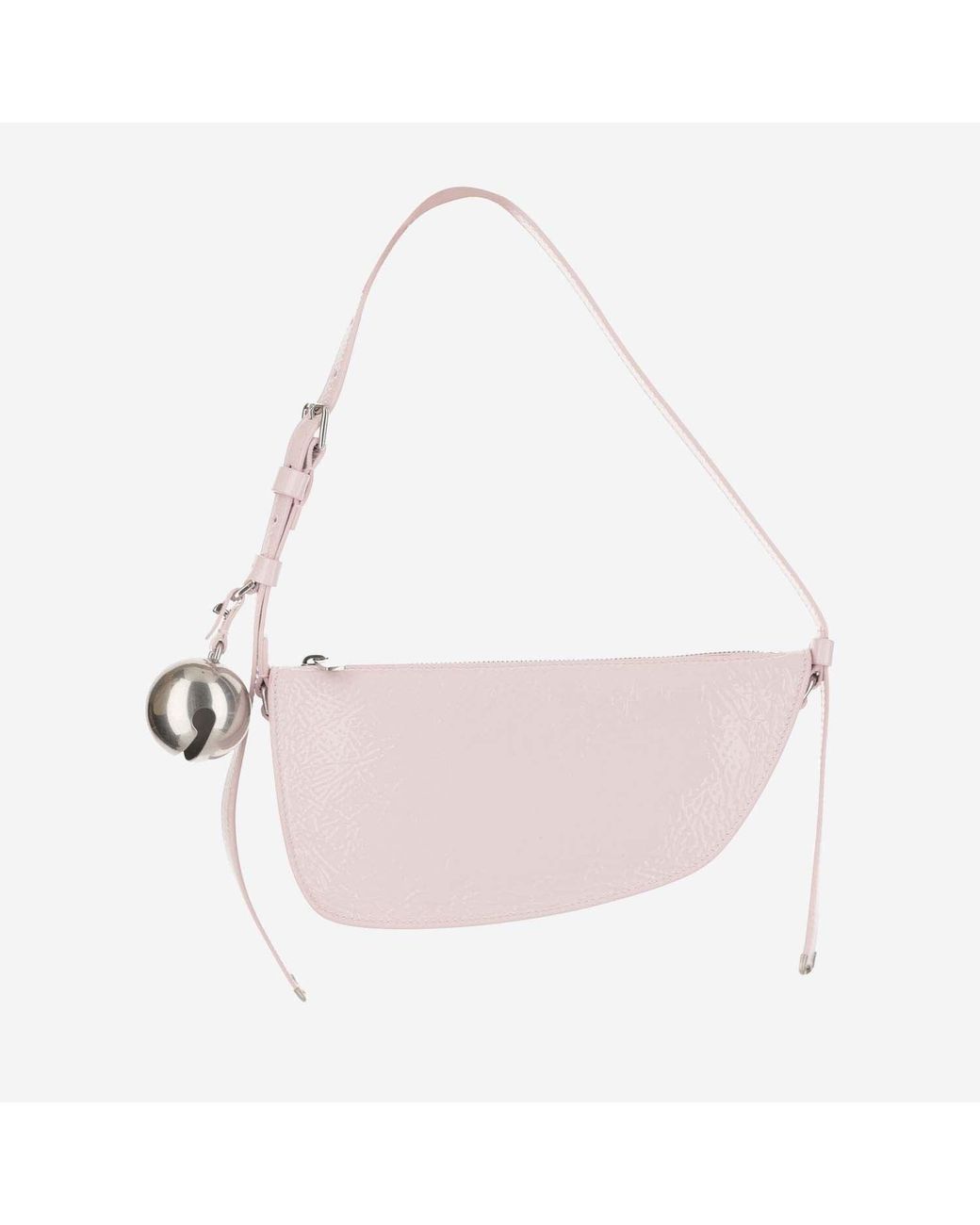 Burberry Pink Mini Shield Leather Shoulder Bag Calfskin