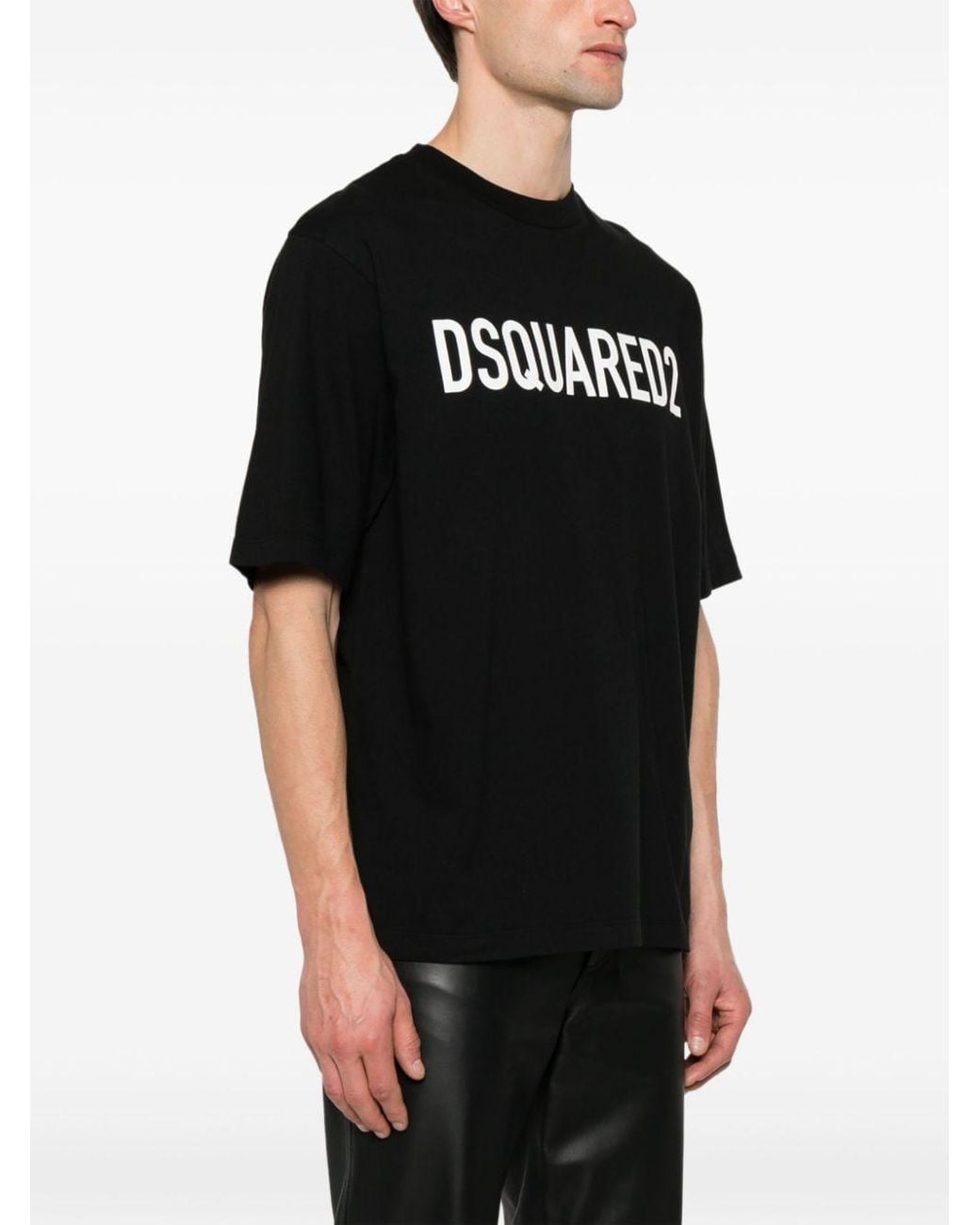 DSquared² Black Logo-Printed Cotton T-Shirt
