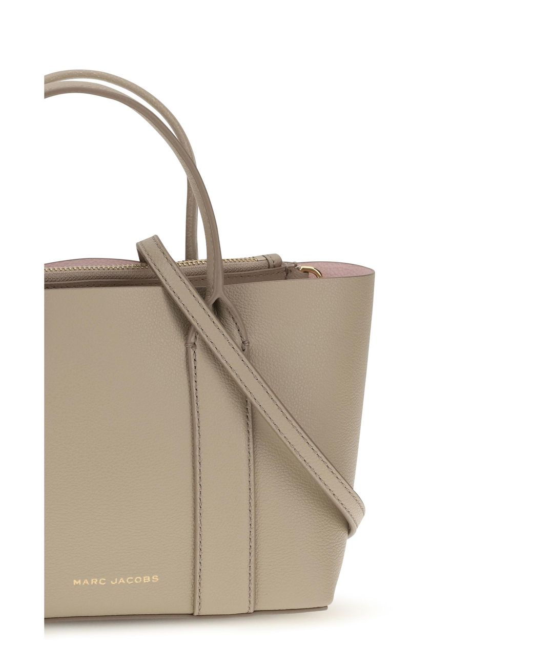 Marc Jacobs Natural Pop J The Small Work Tote Calf Leather Bos Taurus