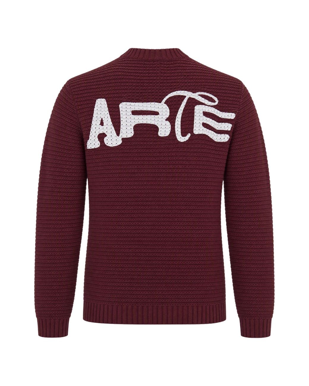 Arte' Purple Crewneck Sweater Cotton for men
