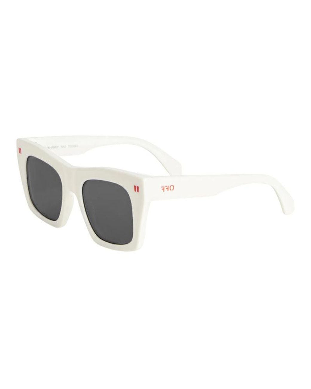 Off-White c/o Virgil Abloh Metallic Sunglasses Square Full Rim, Shiny Frame And Dark Lens Oeri13Yselma3007