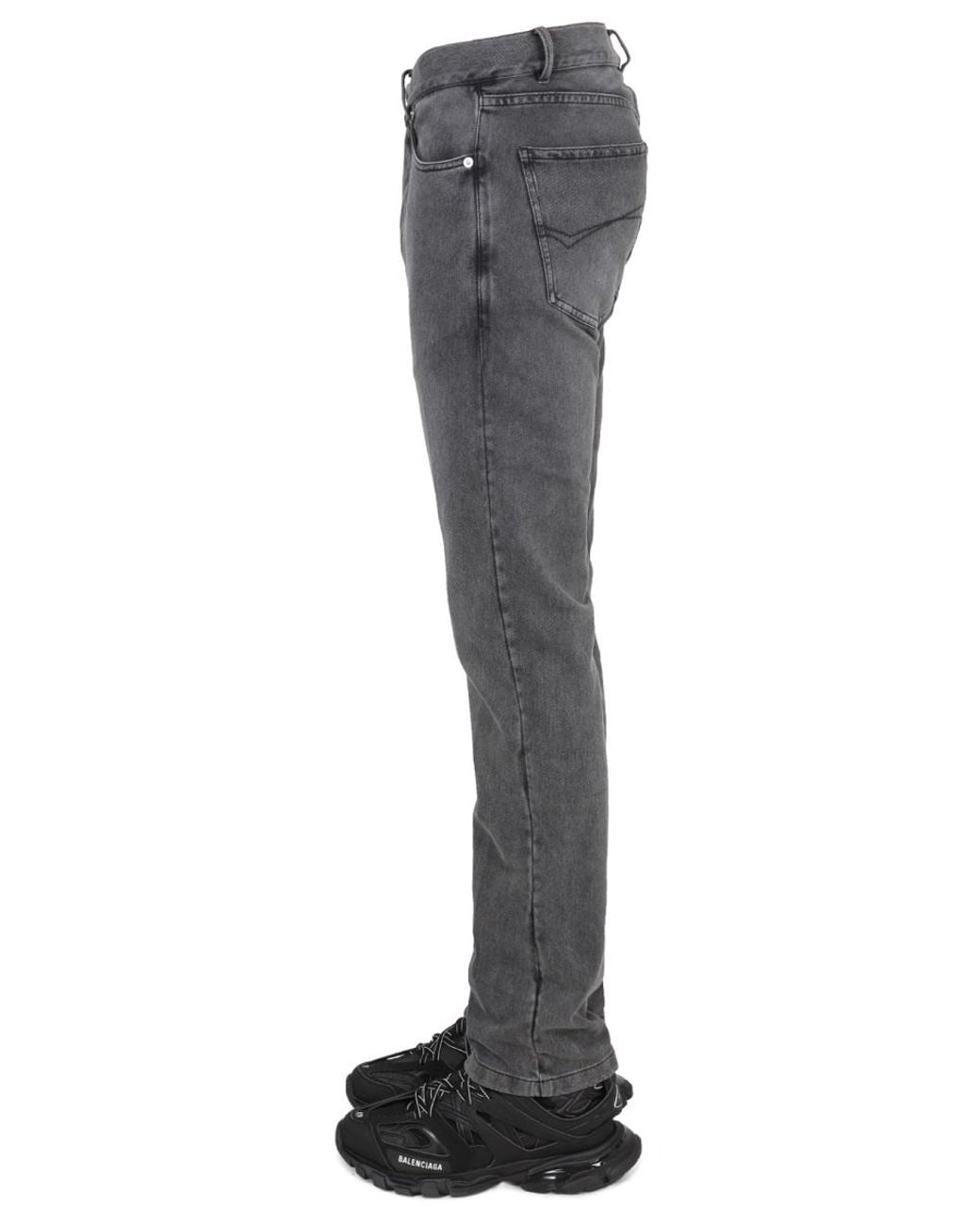 Balenciaga White Jeans With Logo Patch for men
