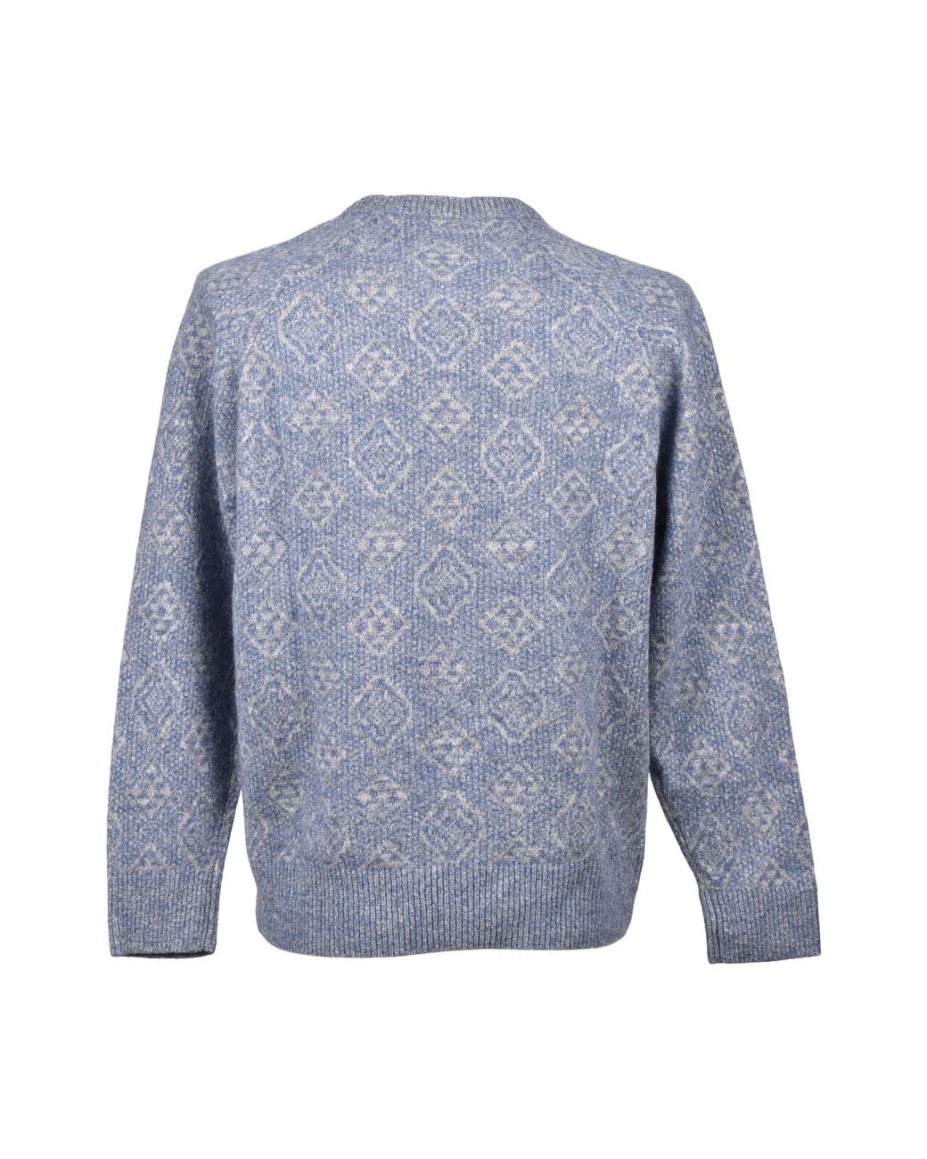 Brunello Cucinelli Blue Light Wool Sweater for men
