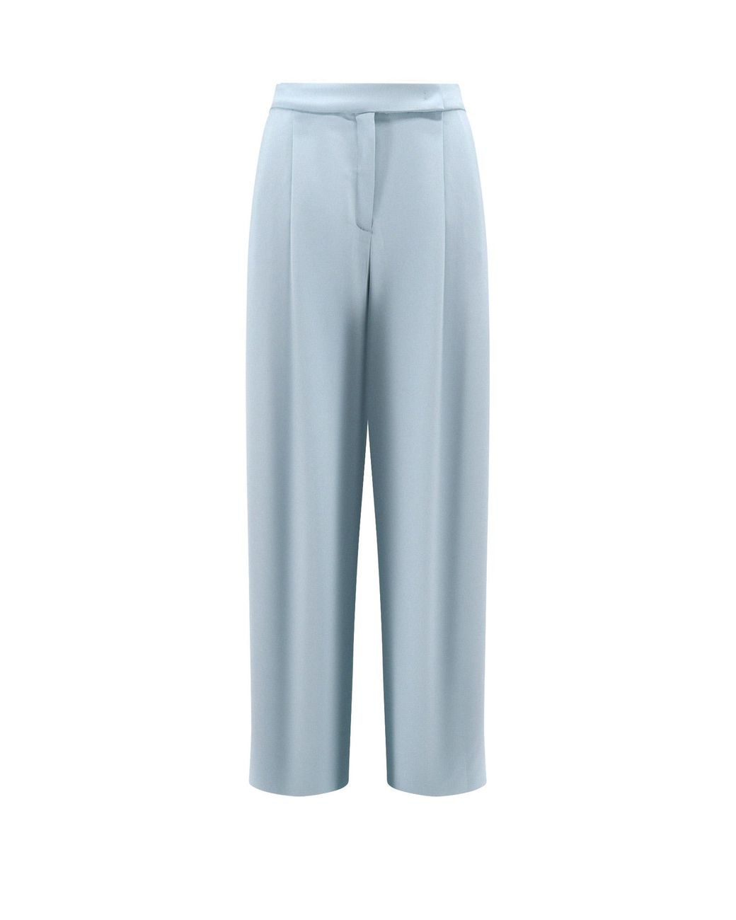 Pinko Blue Montano Viscose Trousers With Pinces
