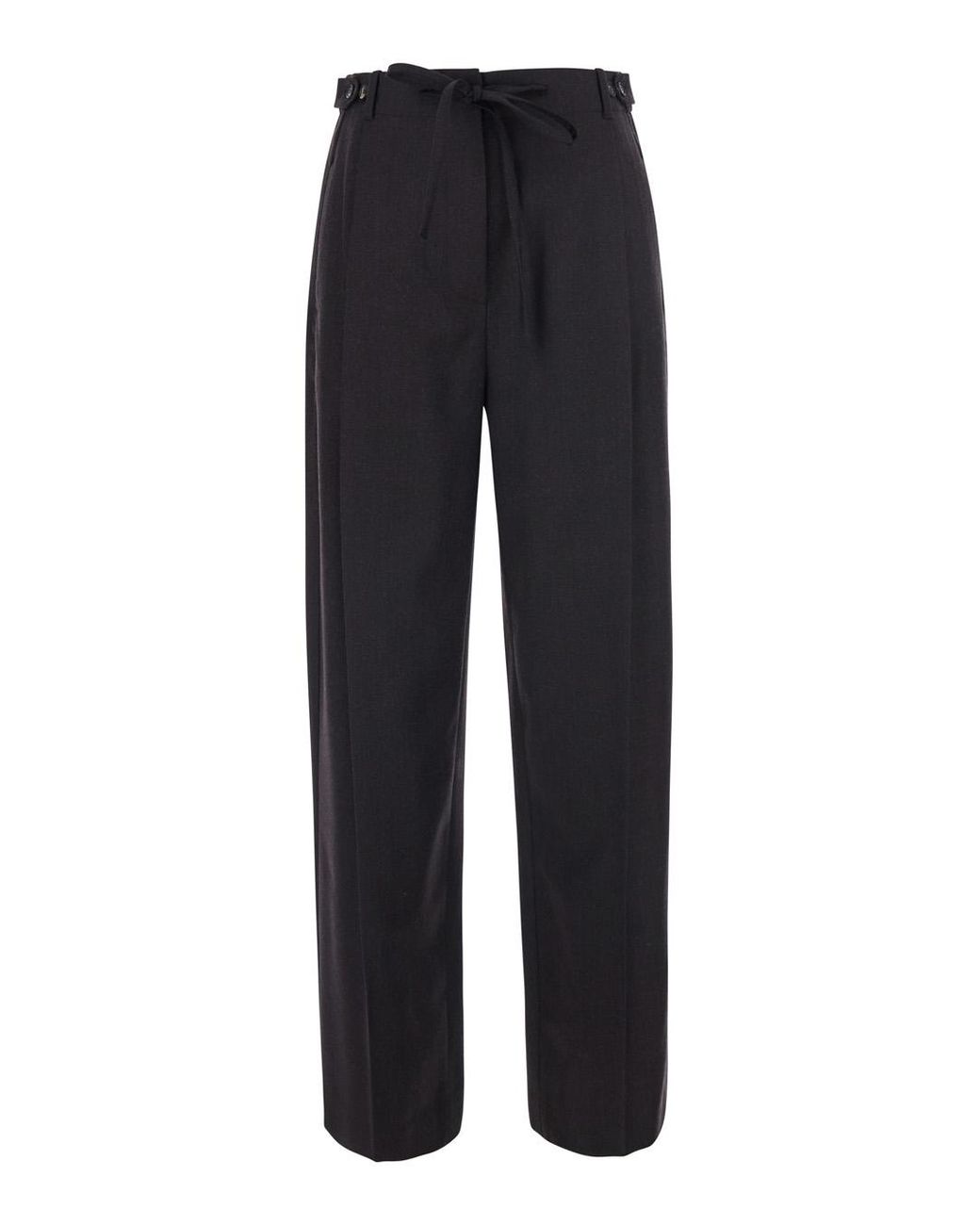 Tela Blue Pants Fox Fabric Trousers