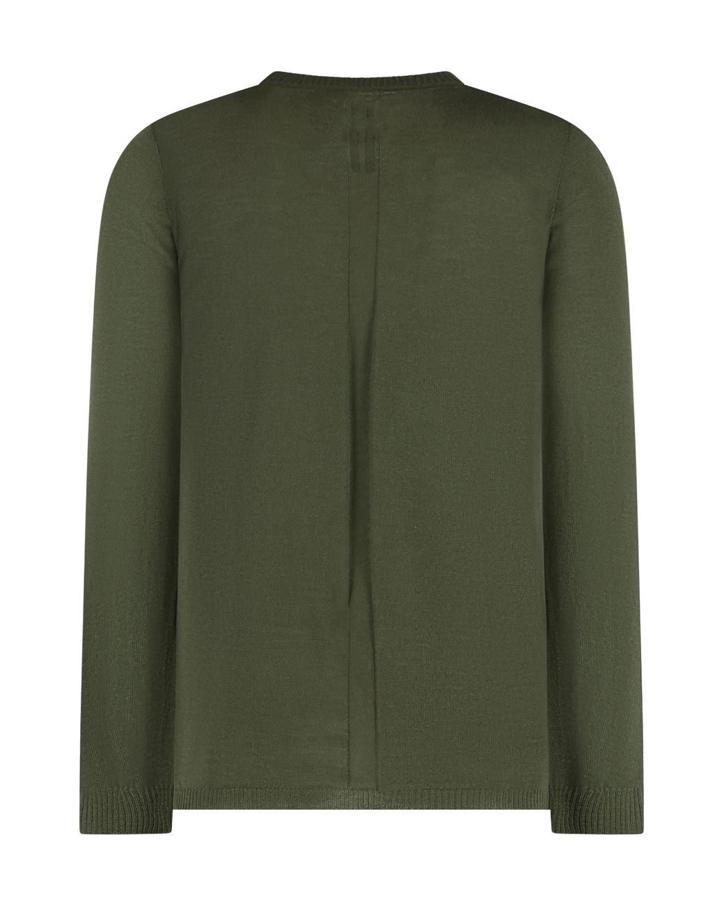 Rick Owens Green Virgin Wool Crewneck Sweater Sweatshirts for men