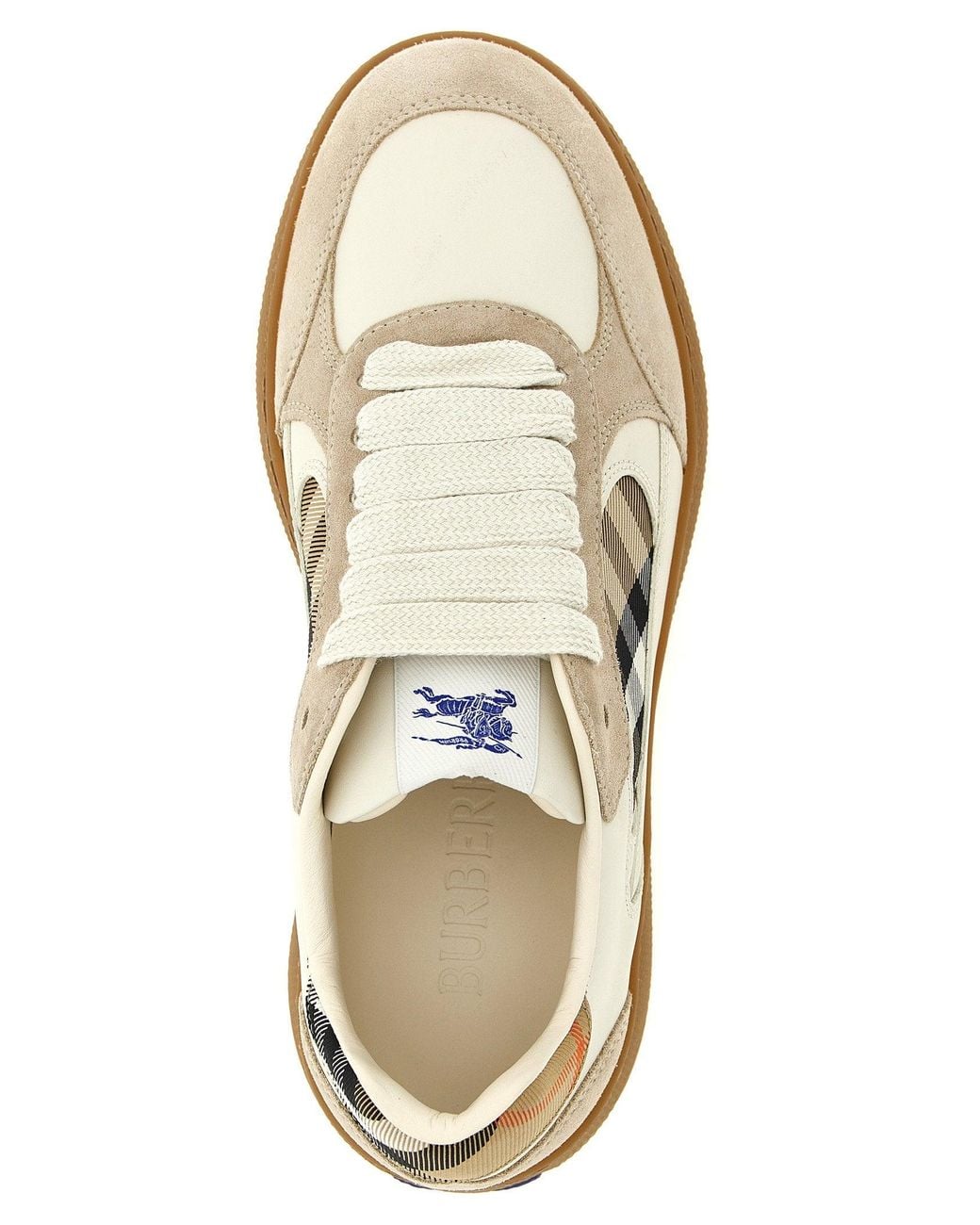 Top Terrace Style Burberry Terrace Sneaker in Natural for Men | Lyst