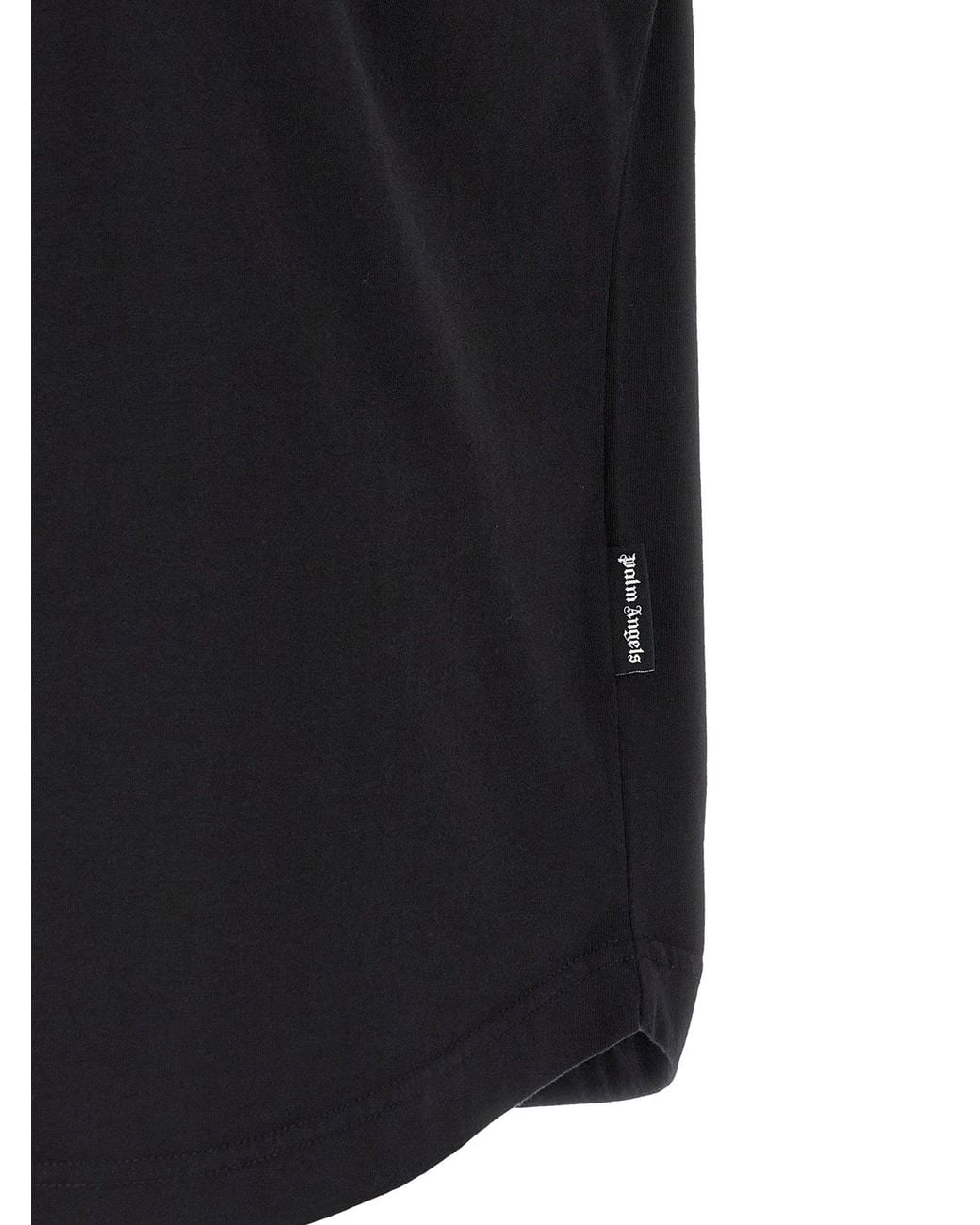 Palm Angels Black Logo-Graphic T-Shirt for men