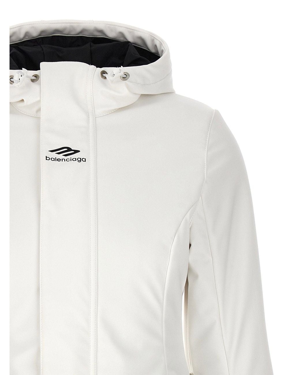 Tech Hourglass Icon Balenciaga Ski Hourglass Parka in White | Lyst