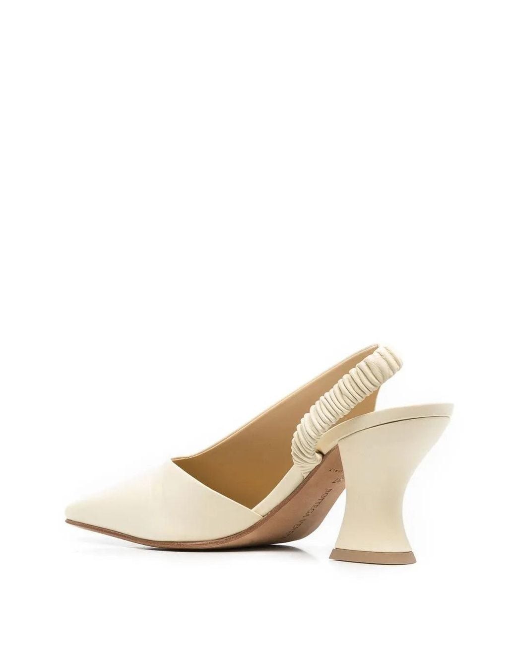 Bottega Veneta White Almond 85 Mm Pumps
